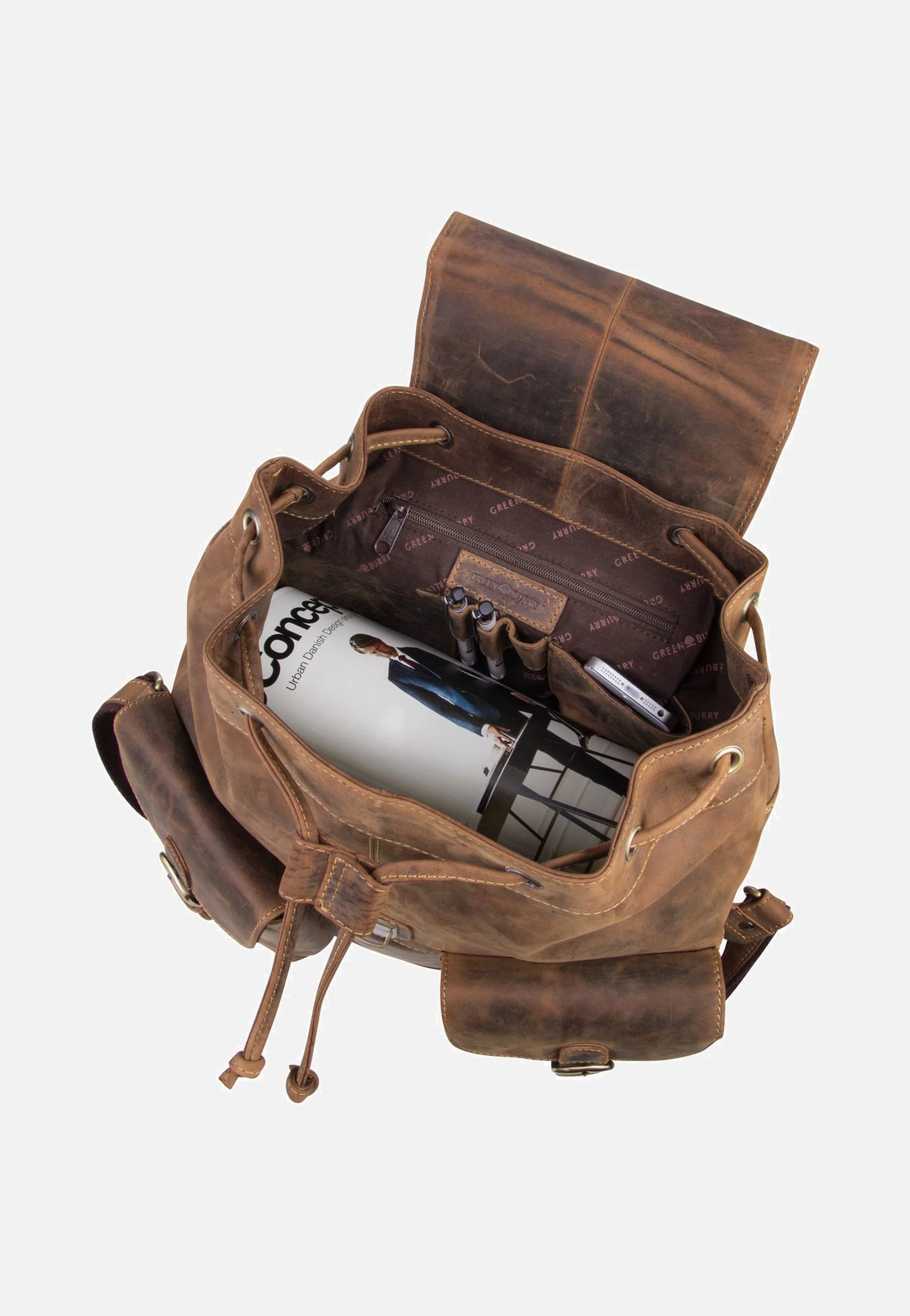 Vintage 1711 Sattelbraun - Rucksack - Image 3
