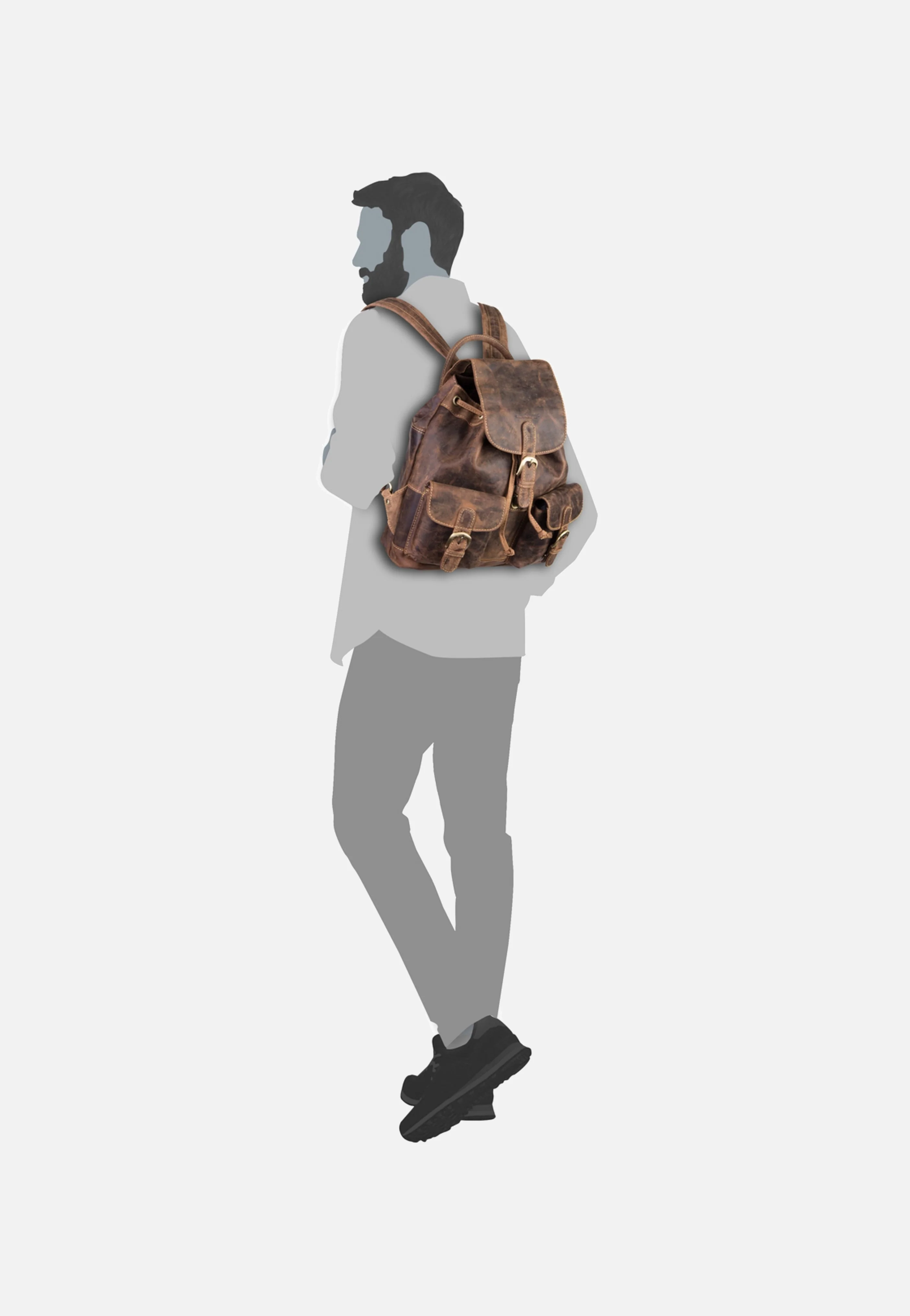 Vintage 1711M medium Sattelbraun - Rucksack - Image 6