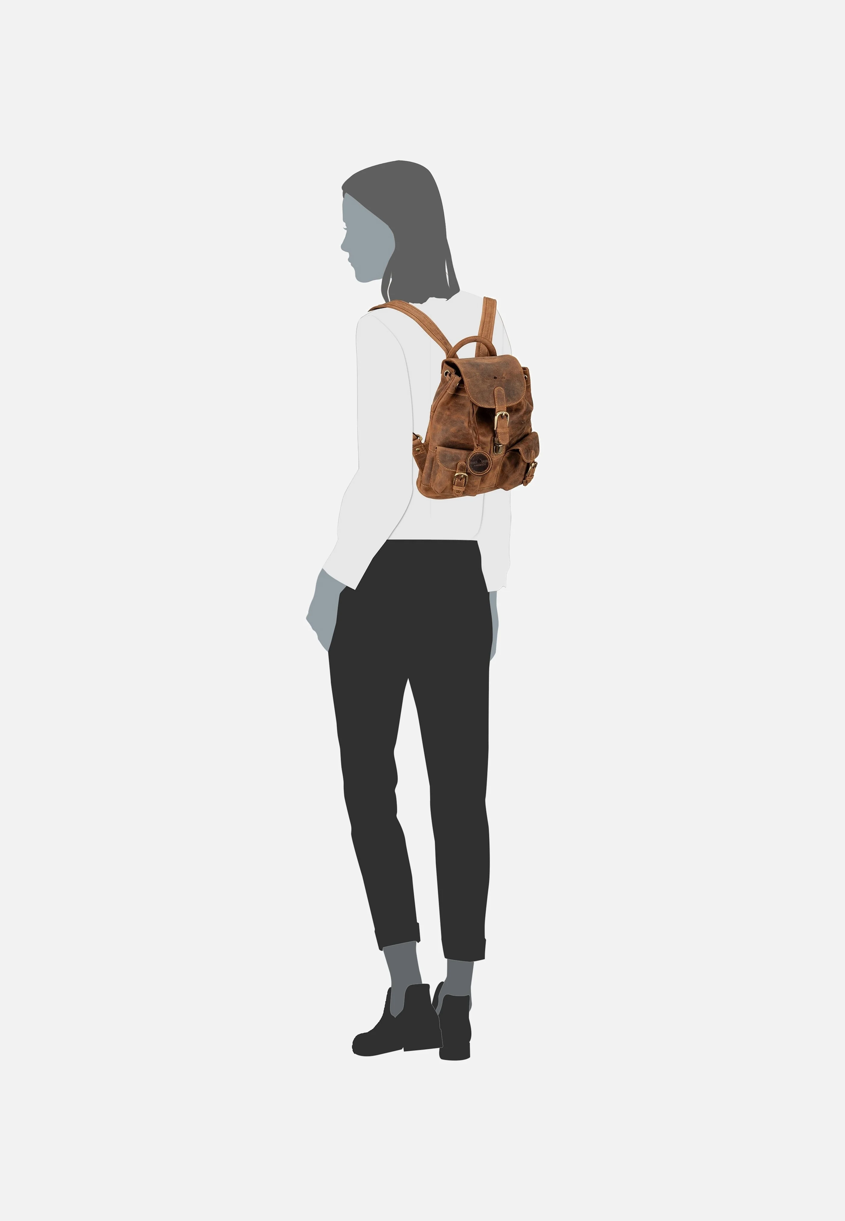 Vintage 1711S Sattelbraun - Rucksack - Image 6