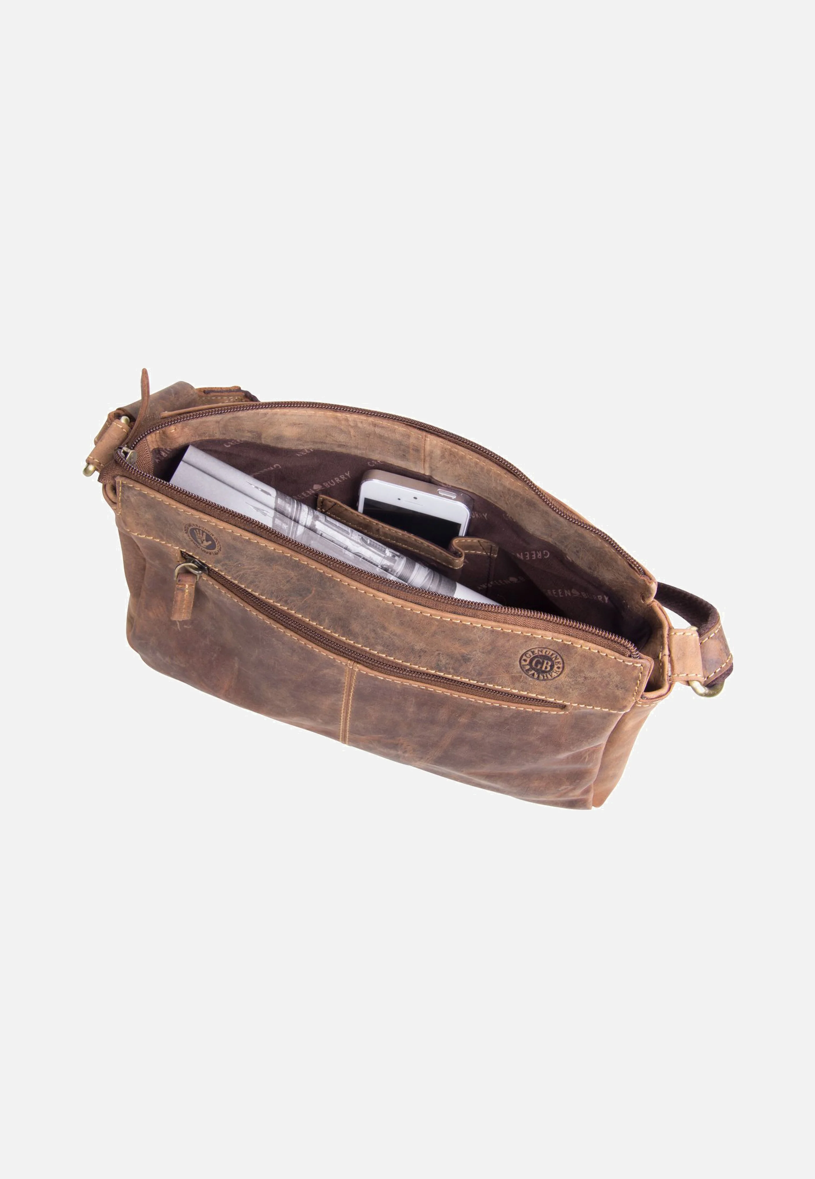 Vintage 1769 Pocketbag Sattelbraun - Crossbody Bag - Image 4