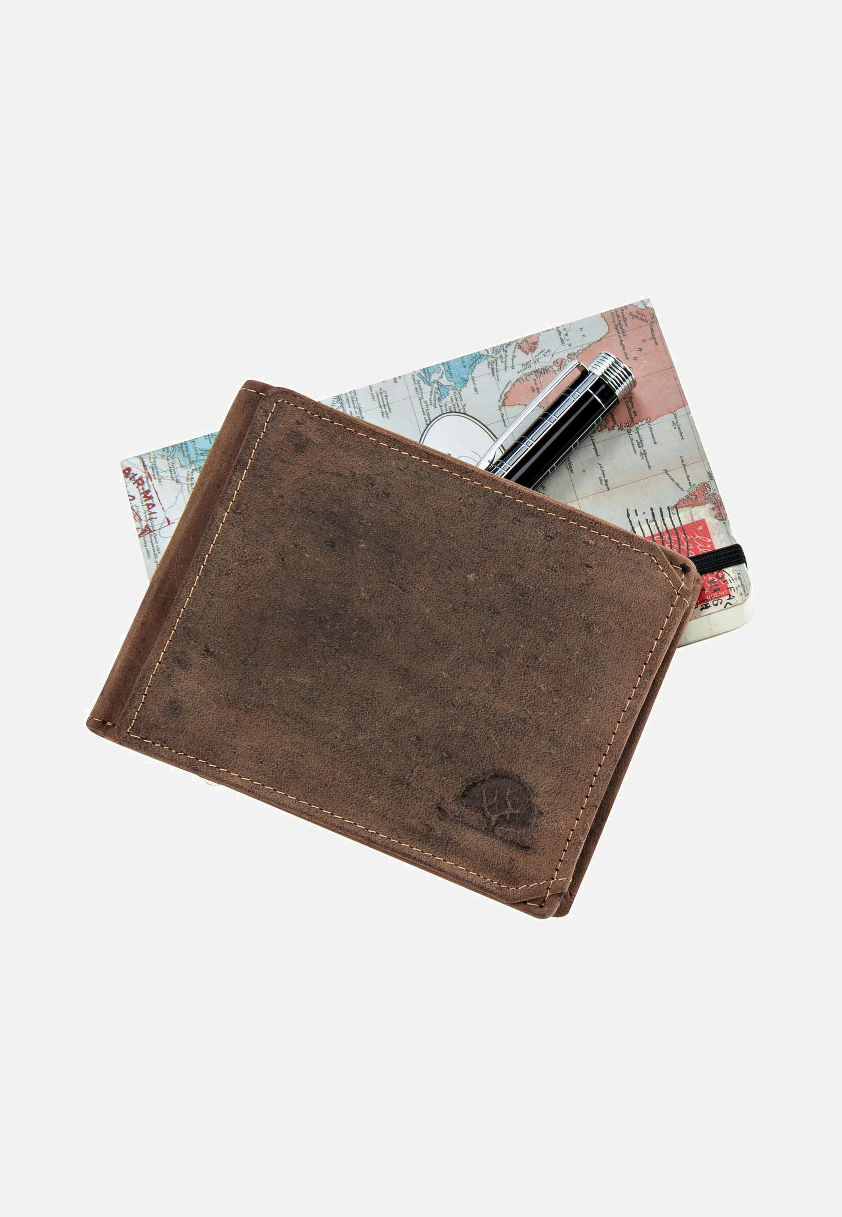 Vintage 2tlg. patented Sattelbraun - Portemonnaie - Image 7