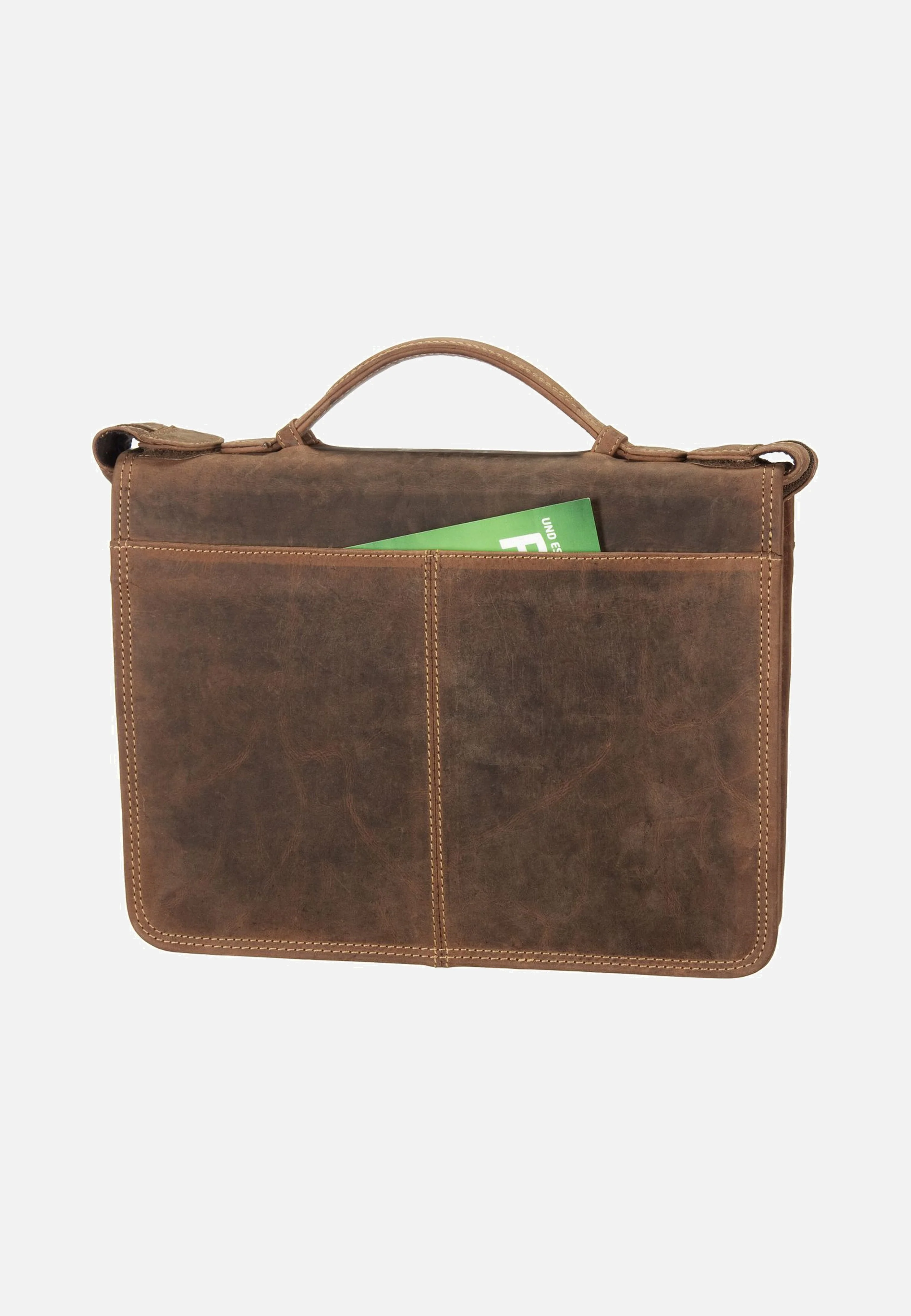 Vintage Business Planer Sattelbraun - Dokumentenmappe - Image 2