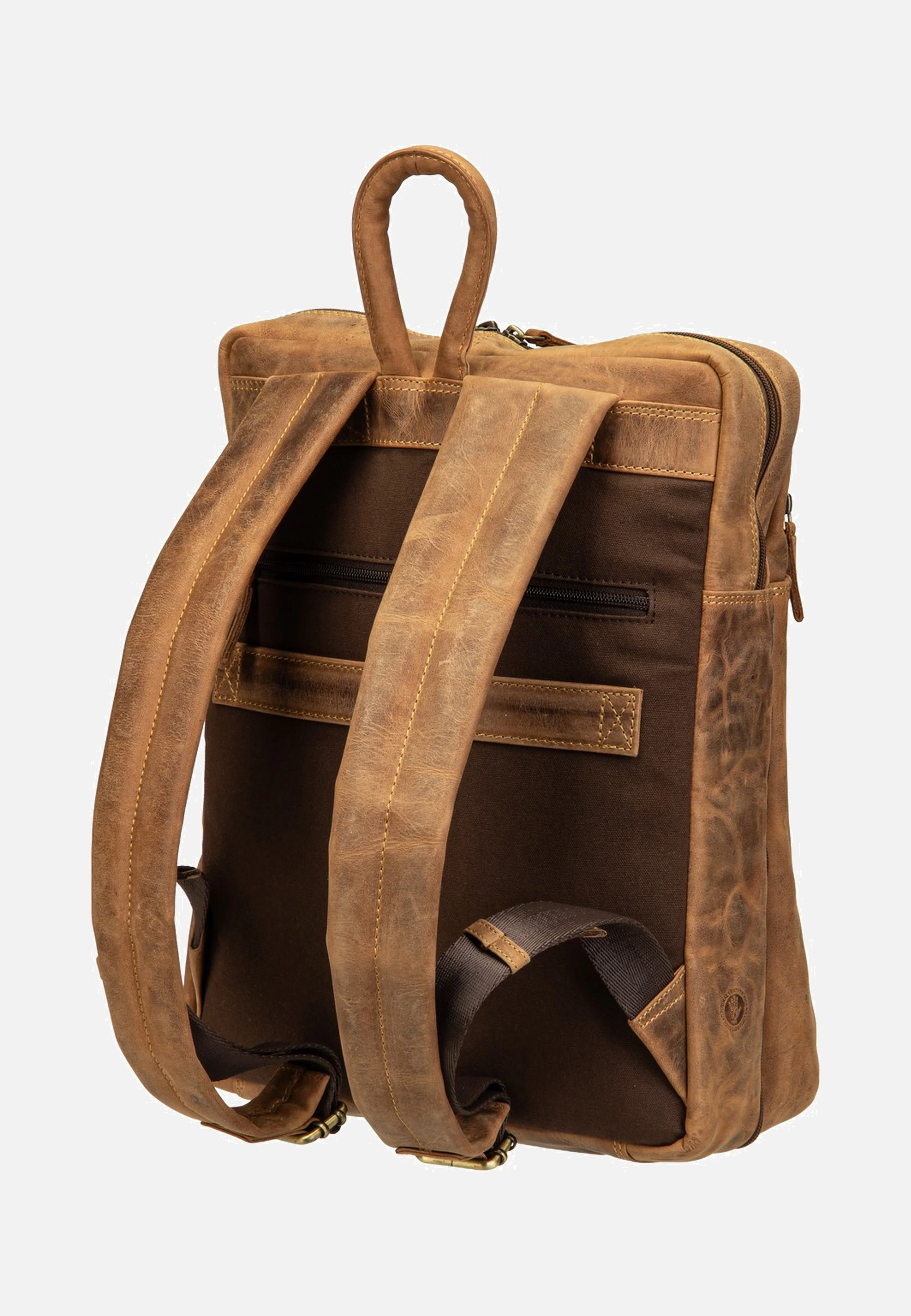 Vintage Business Project 1 Sattelbraun - Rucksack - Image 3