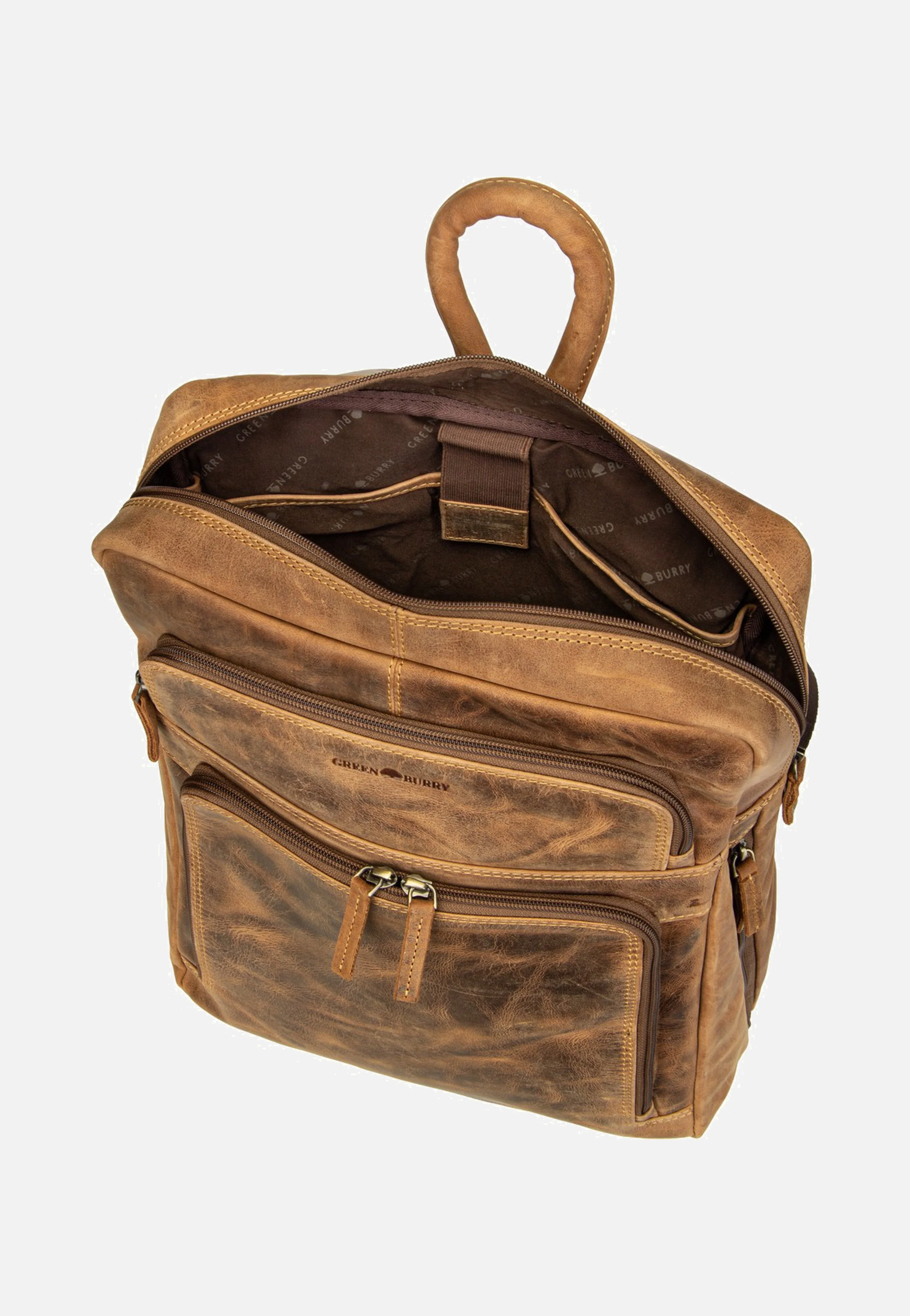 Vintage Business Project 1 Sattelbraun - Rucksack - Image 5