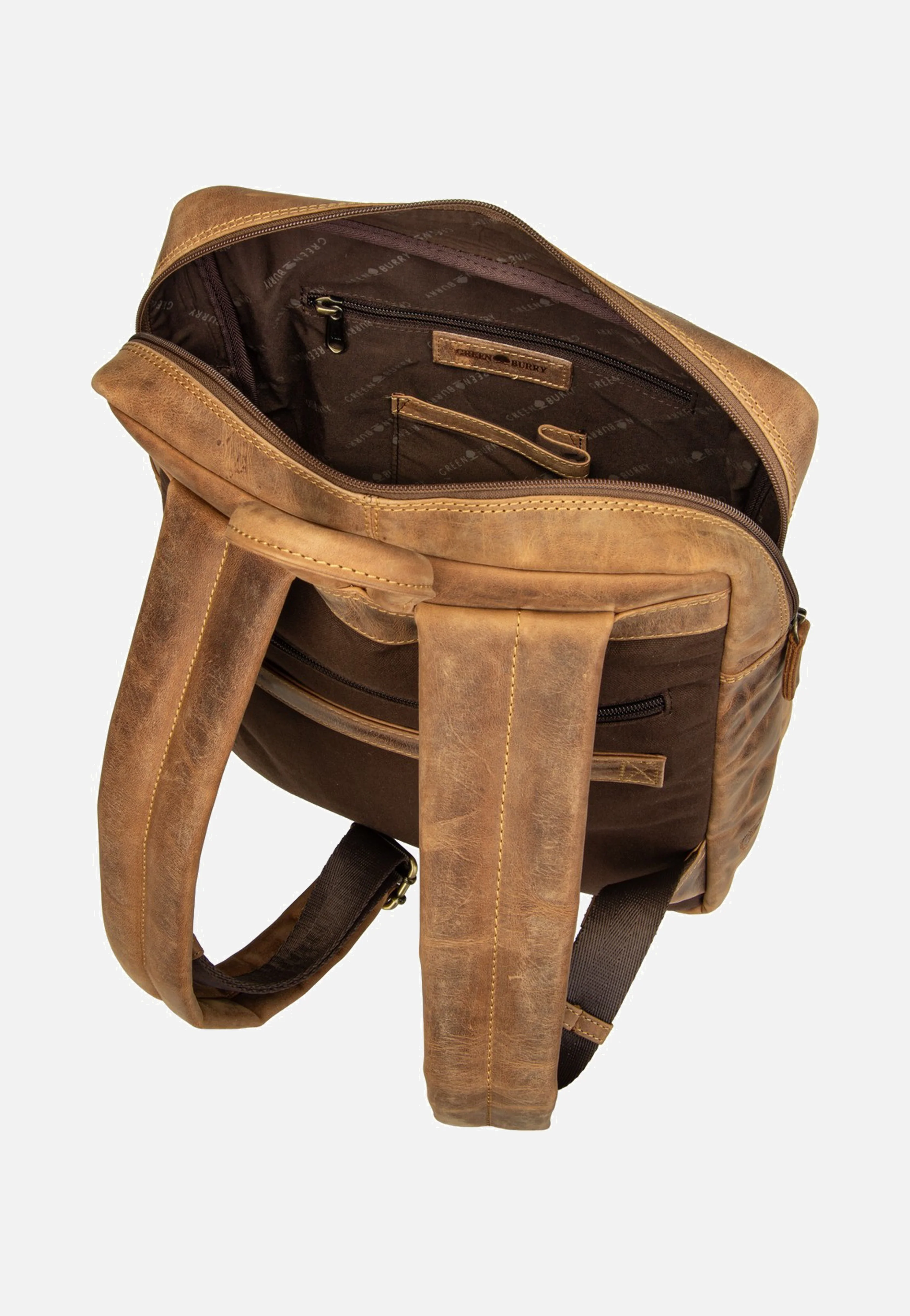 Vintage Business Project 1 Sattelbraun - Rucksack - Image 6