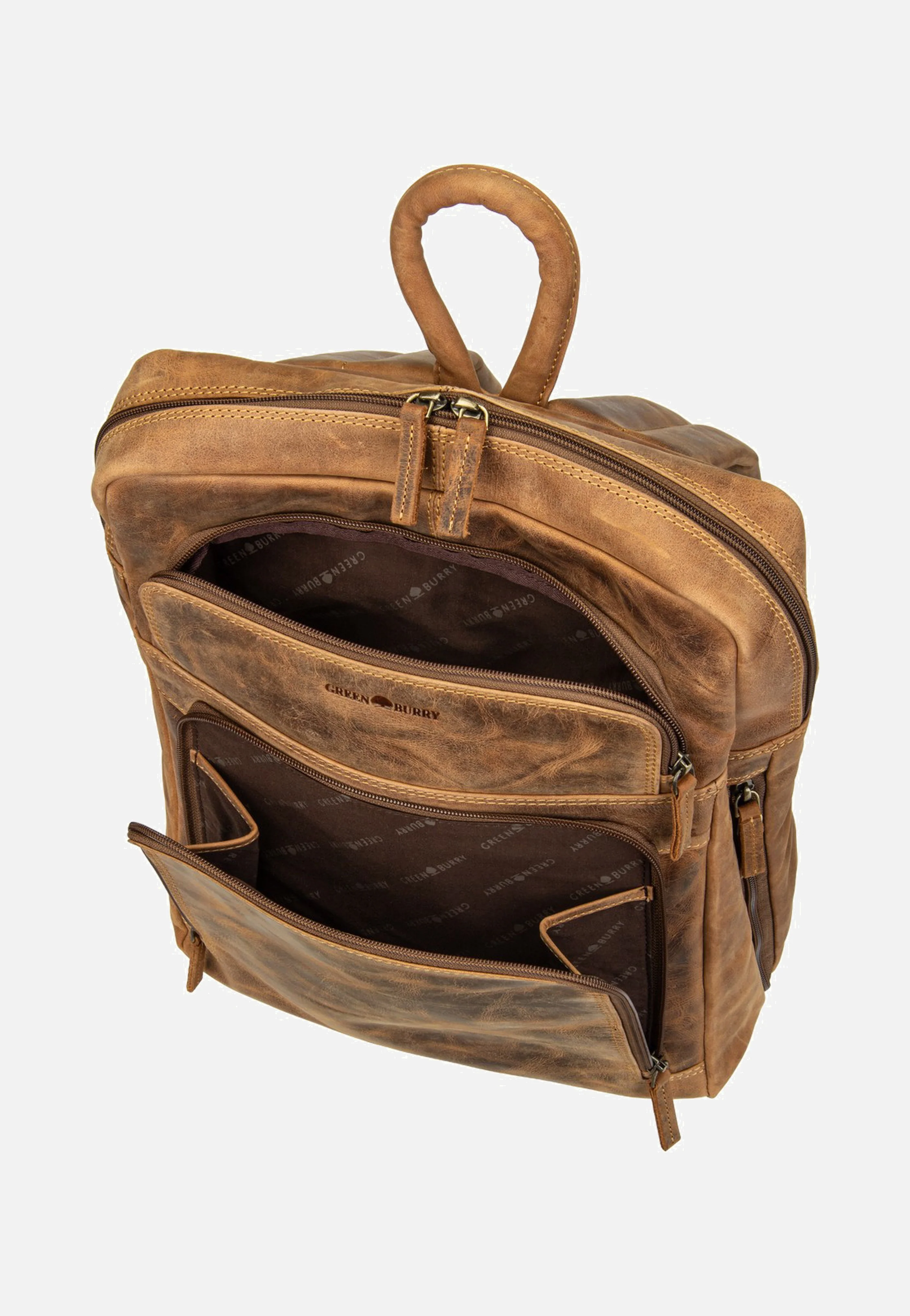 Vintage Business Project 1 Sattelbraun - Rucksack - Image 7