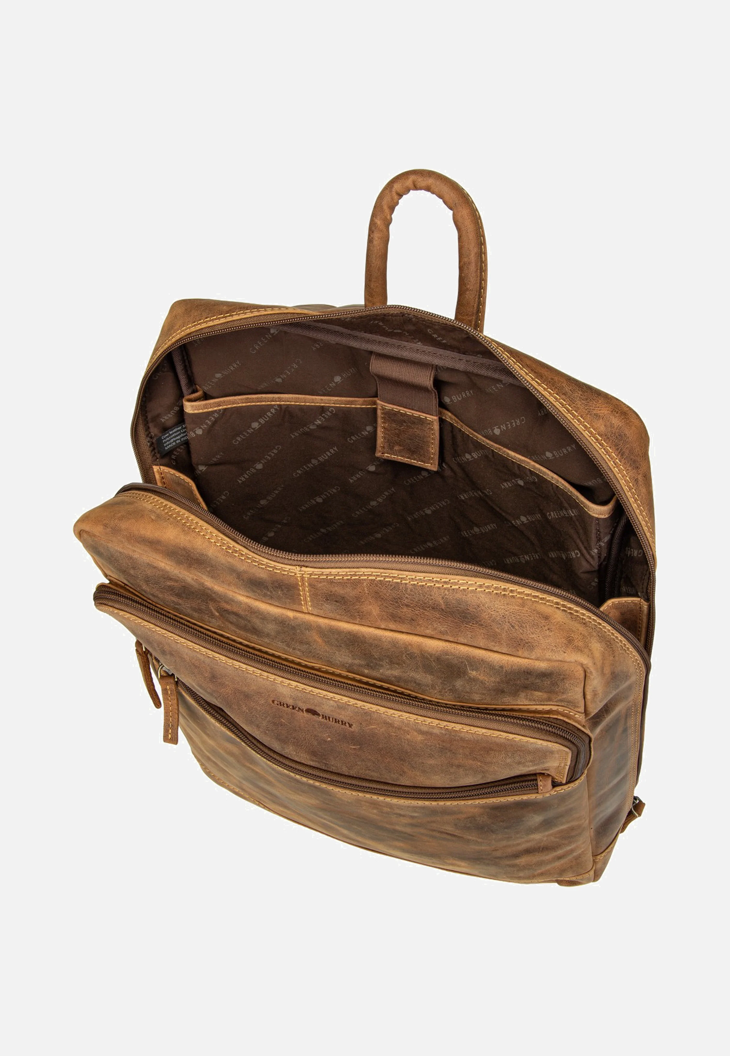 Vintage Business Project 2 Sattelbraun - Rucksack - Image 6