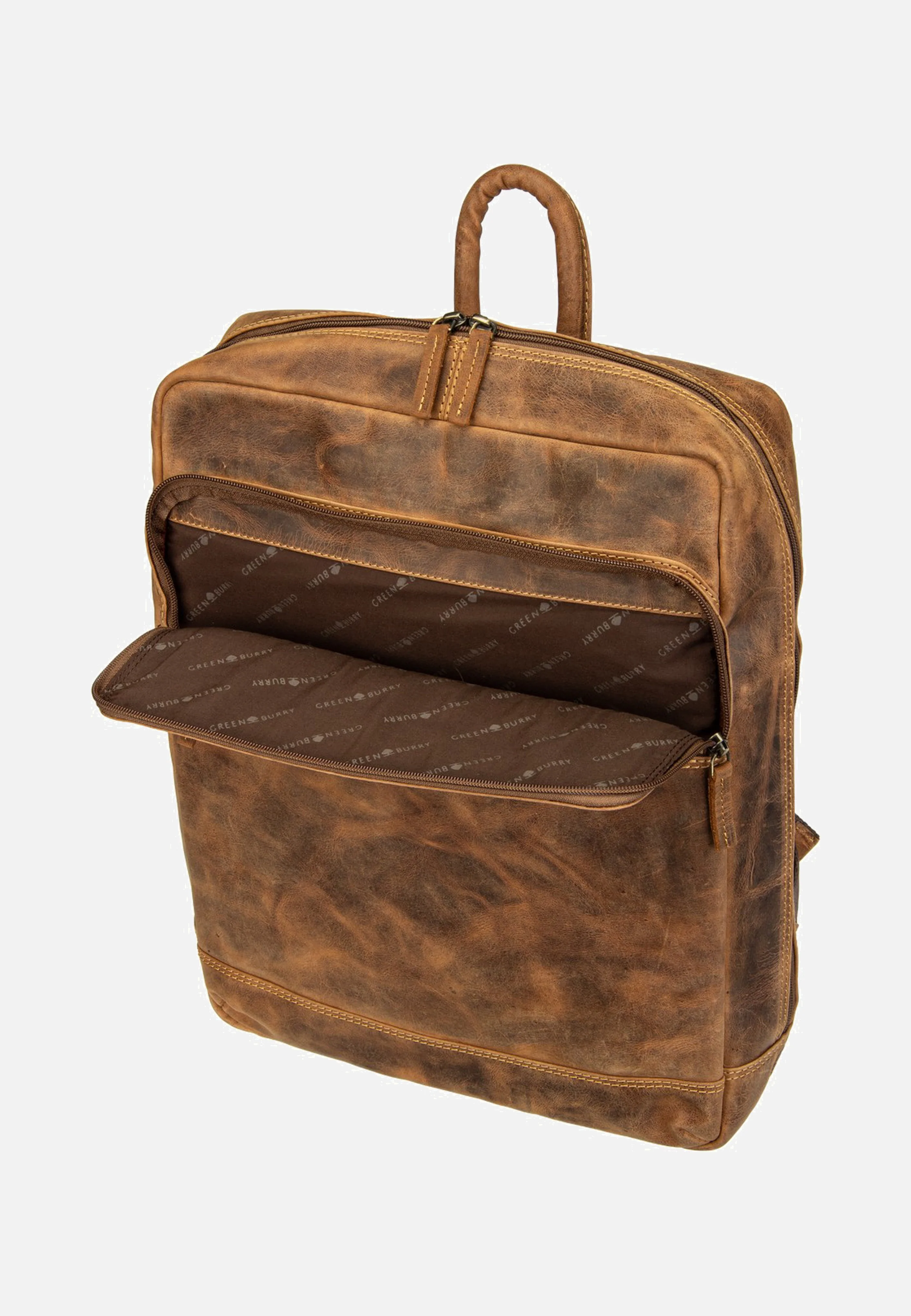 Vintage Business Project 2 Sattelbraun - Rucksack - Image 7