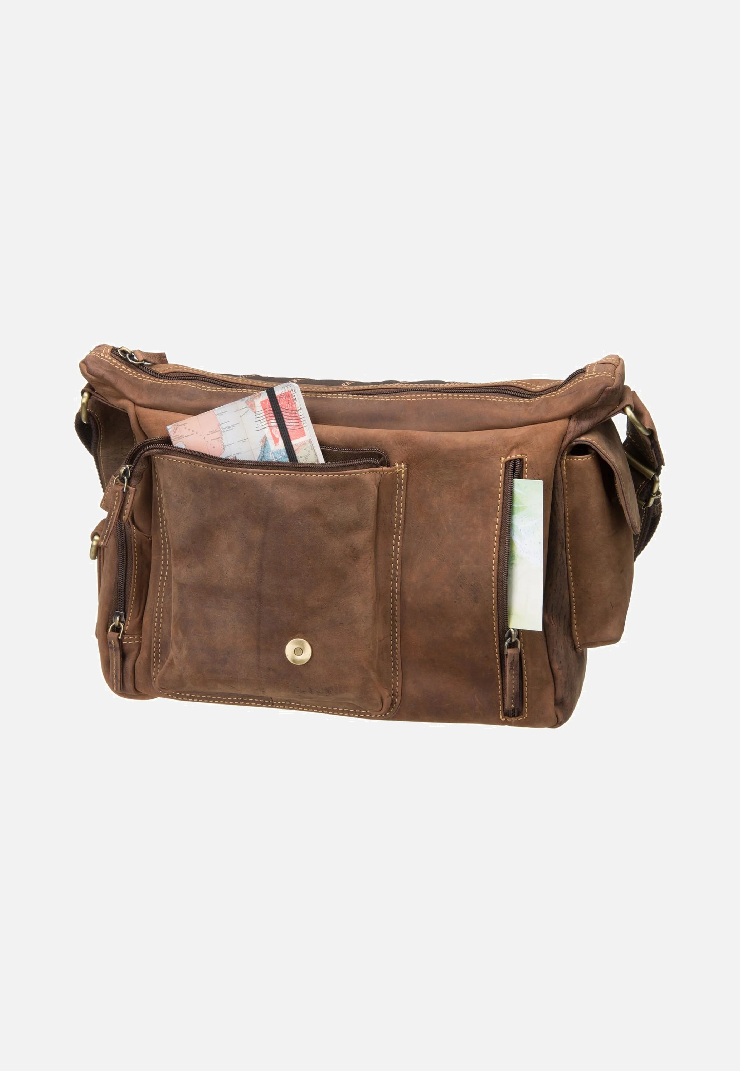 Vintage New Hunting Bag II Sattelbraun - Crossbody Bag - Image 5