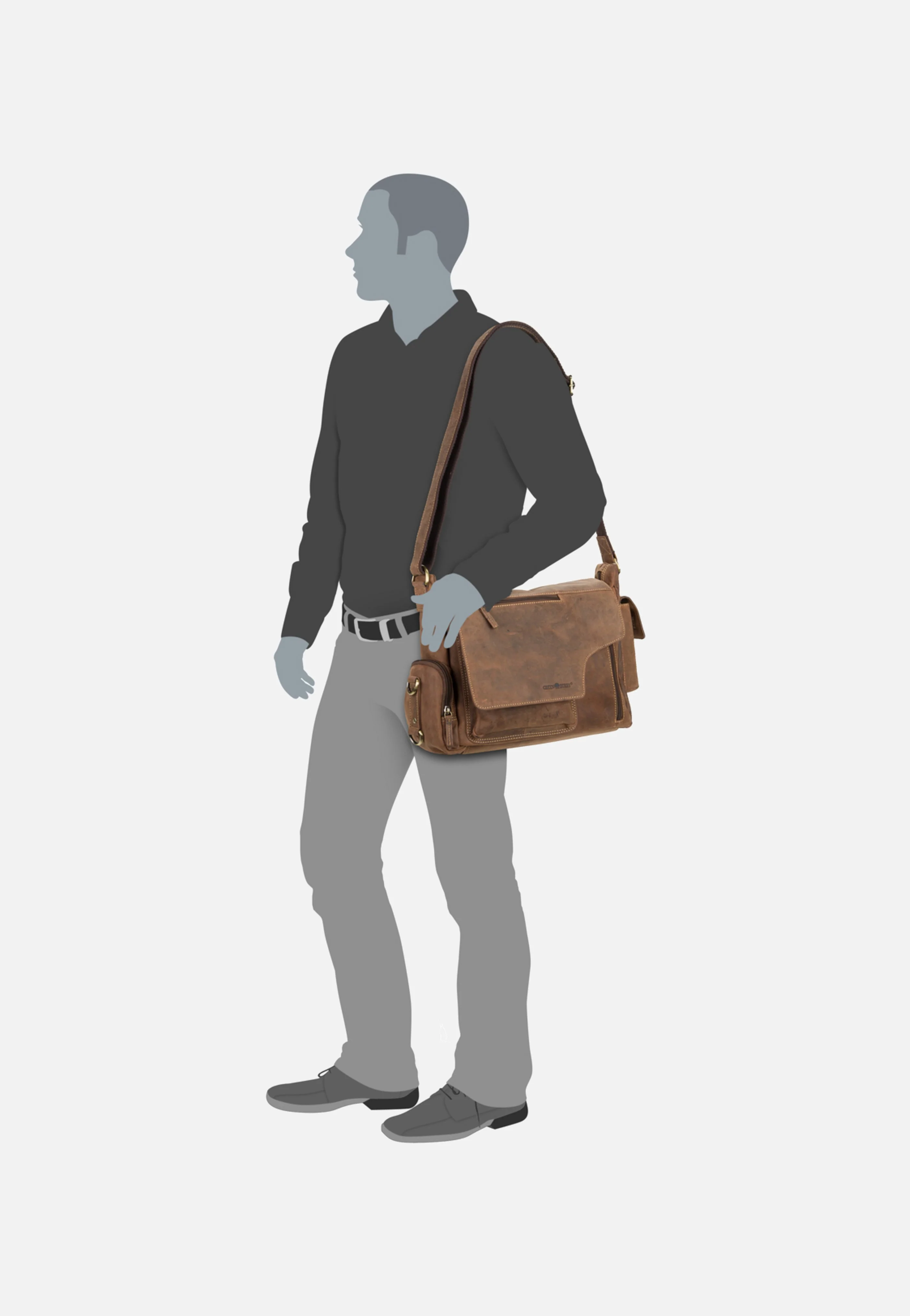 Vintage New Hunting Bag II Sattelbraun - Crossbody Bag - Image 7