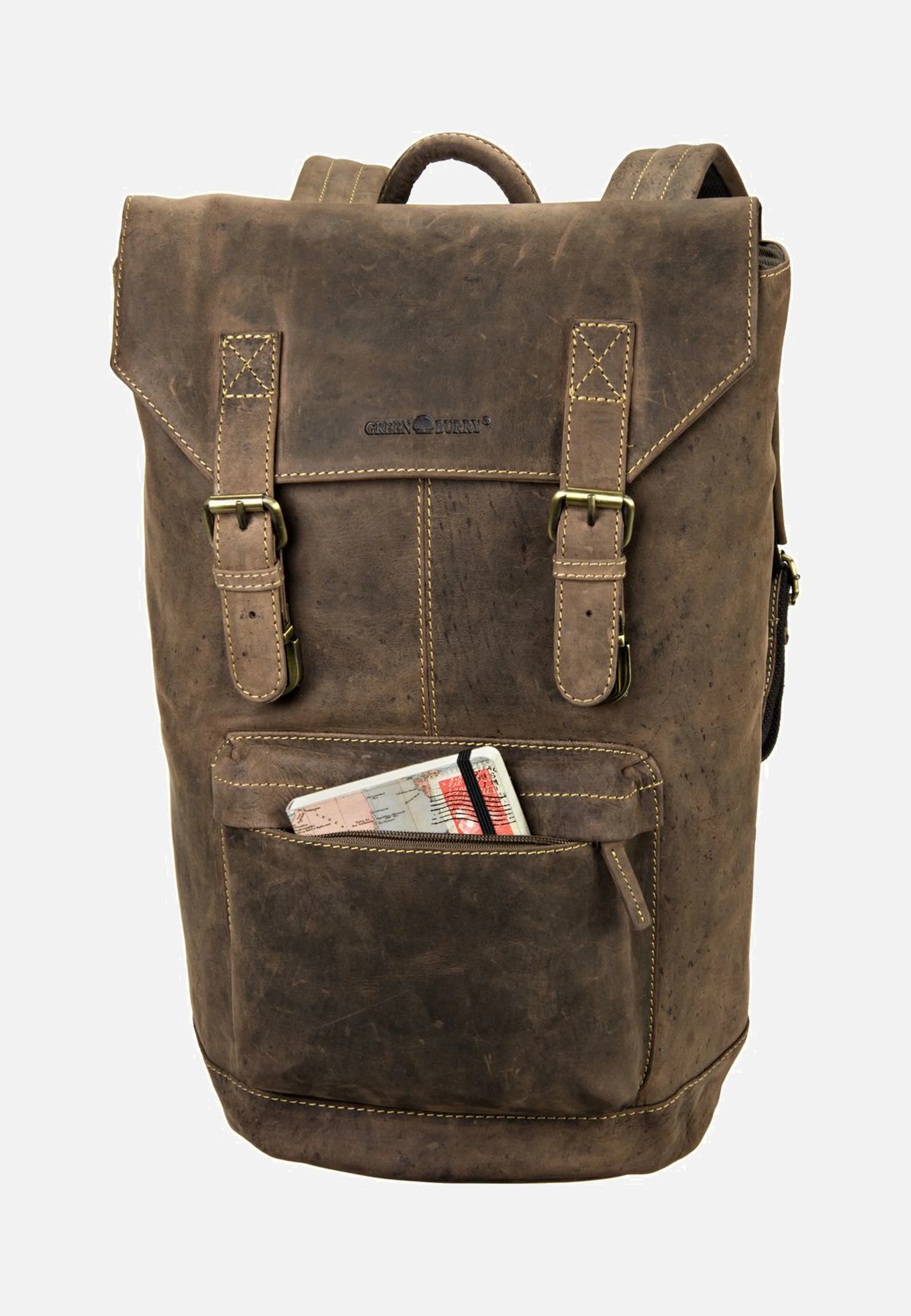 Vintage Retro Sattelbraun - Rucksack - Image 3