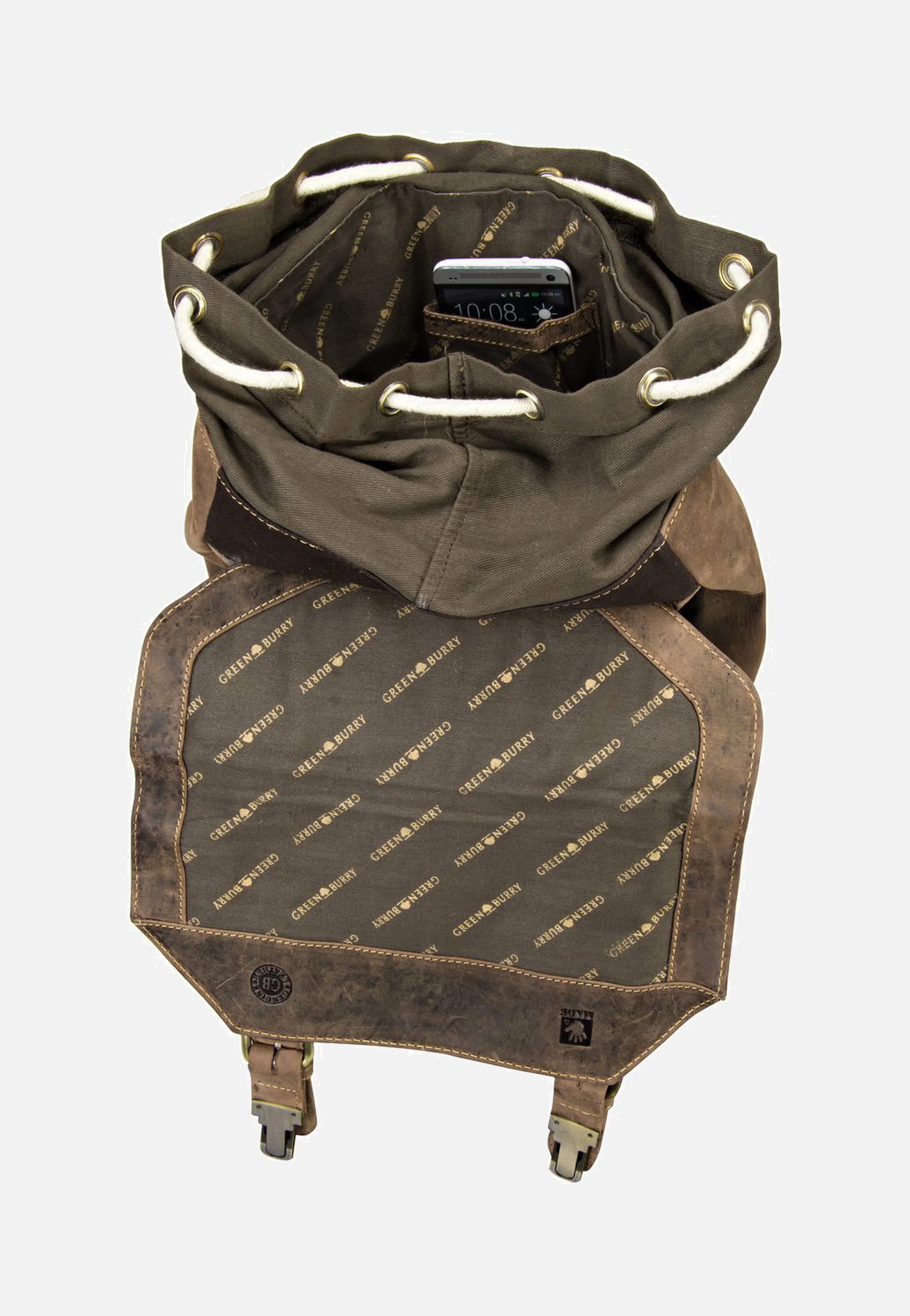 Vintage Retro Sattelbraun - Rucksack - Image 4