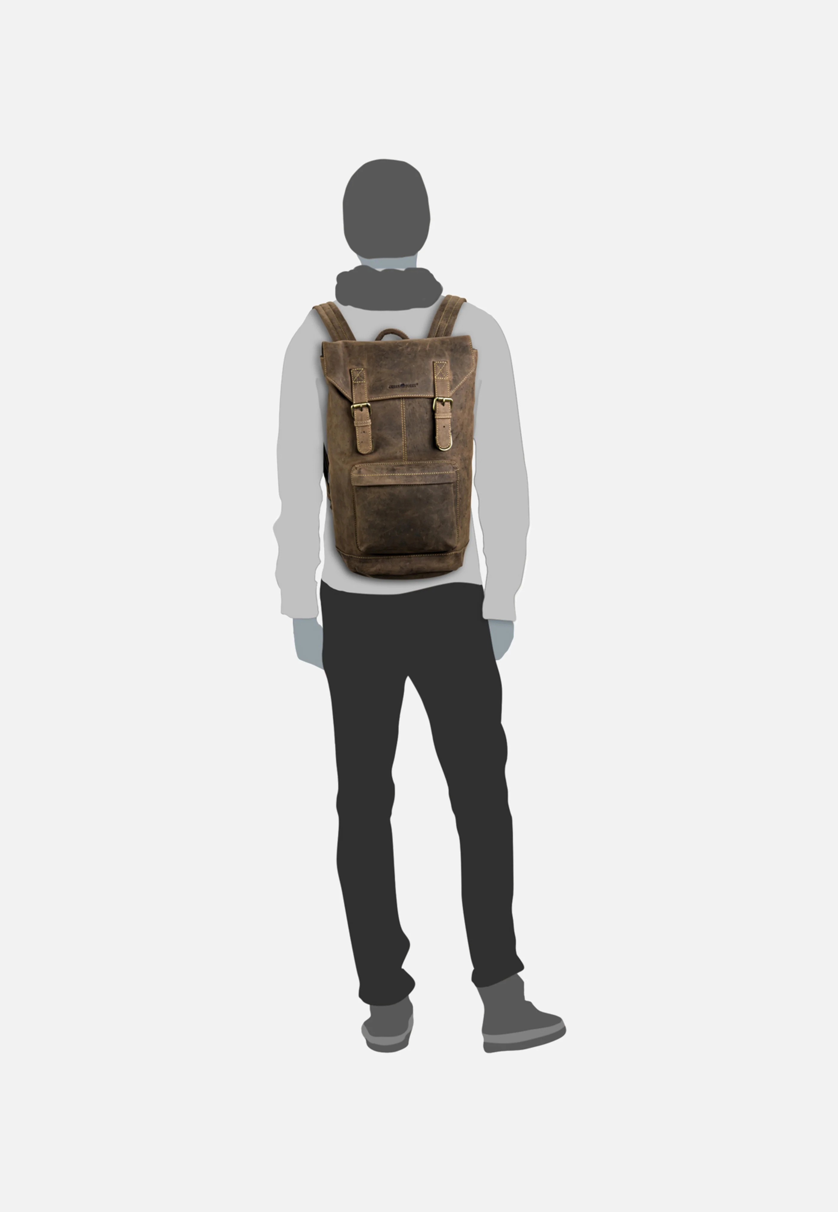 Vintage Retro Sattelbraun - Rucksack - Image 7