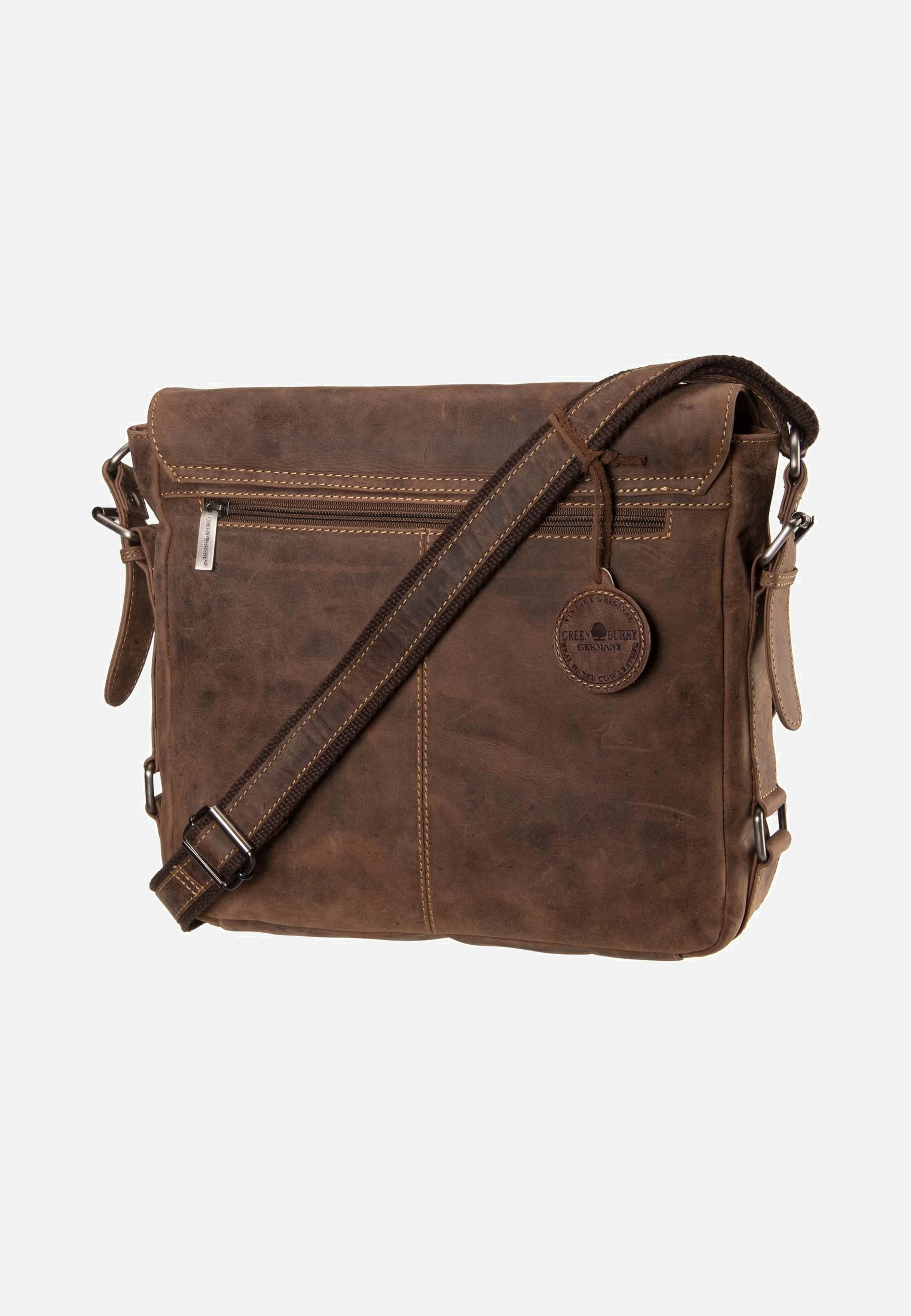 Vintage Revival Messenger 1913 Sattelbraun - Messenger Bag - Image 2