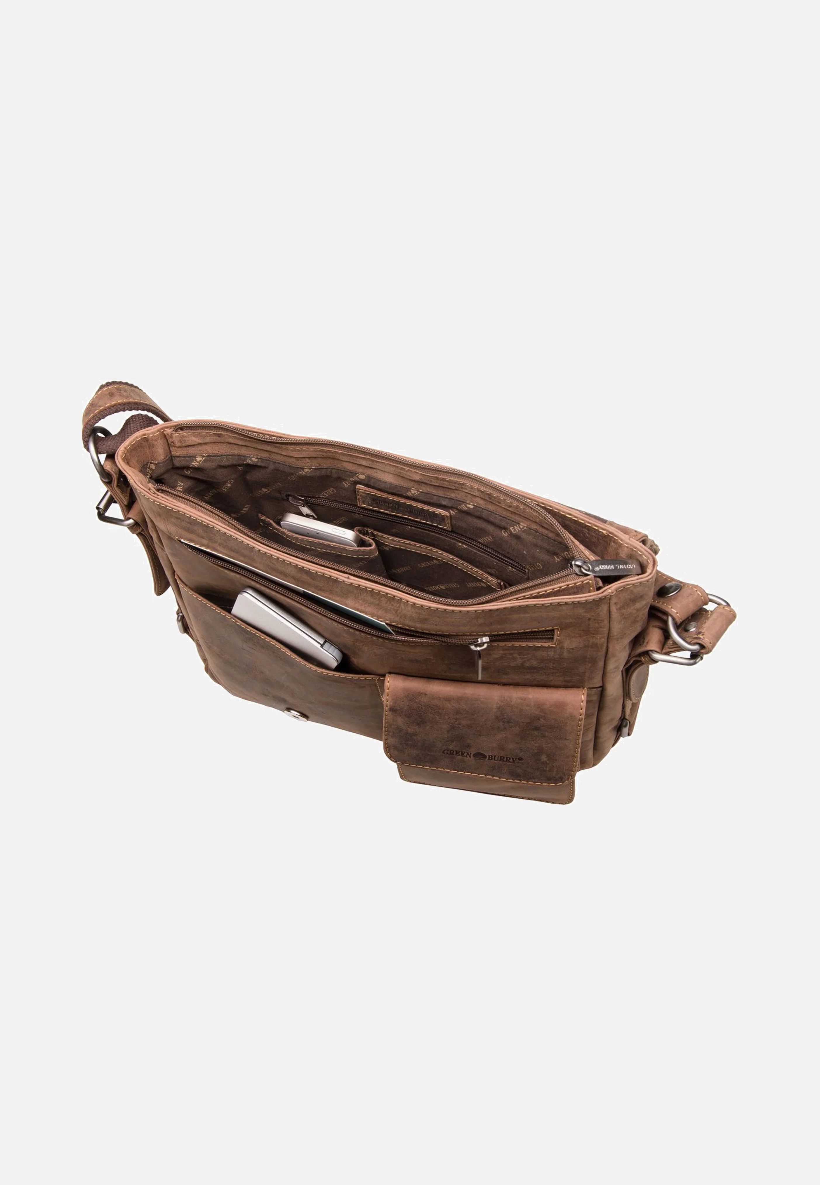 Vintage Revival Messenger 1913 Sattelbraun - Messenger Bag - Image 4