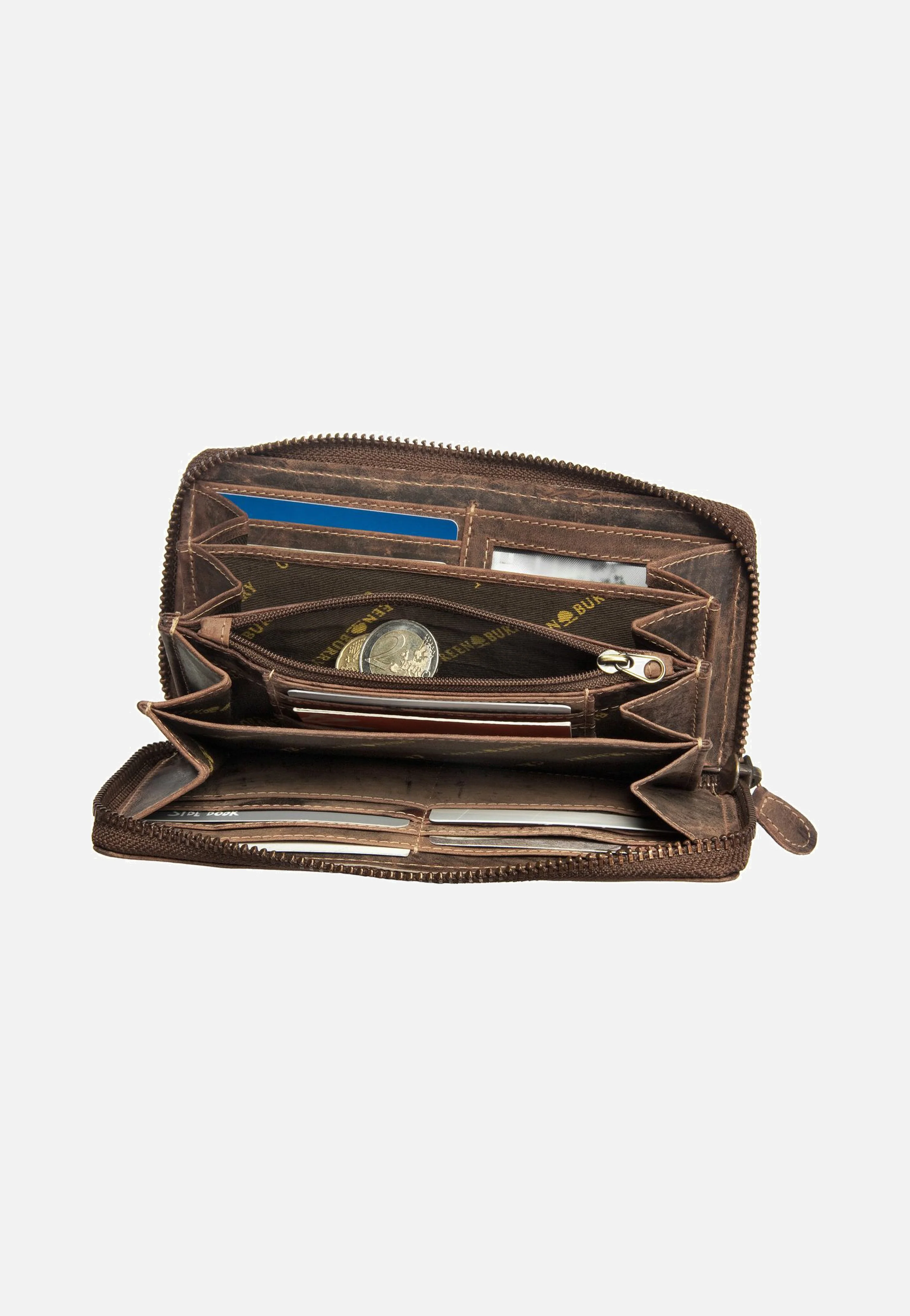 Vintage RV-Damenbörse Sattelbraun - Portemonnaie - Image 3