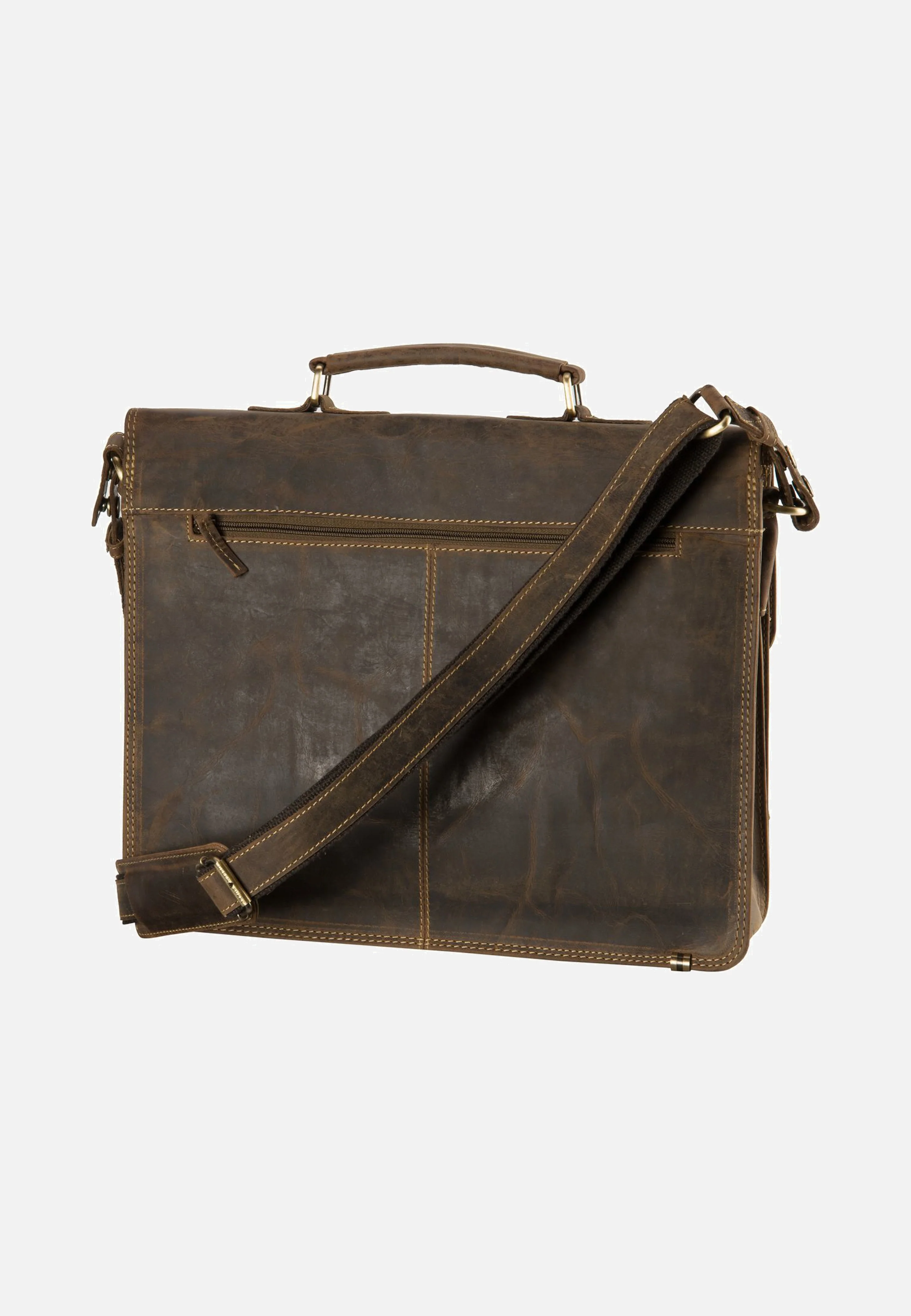 Vintage Sattelbraun - Aktentasche - Image 2