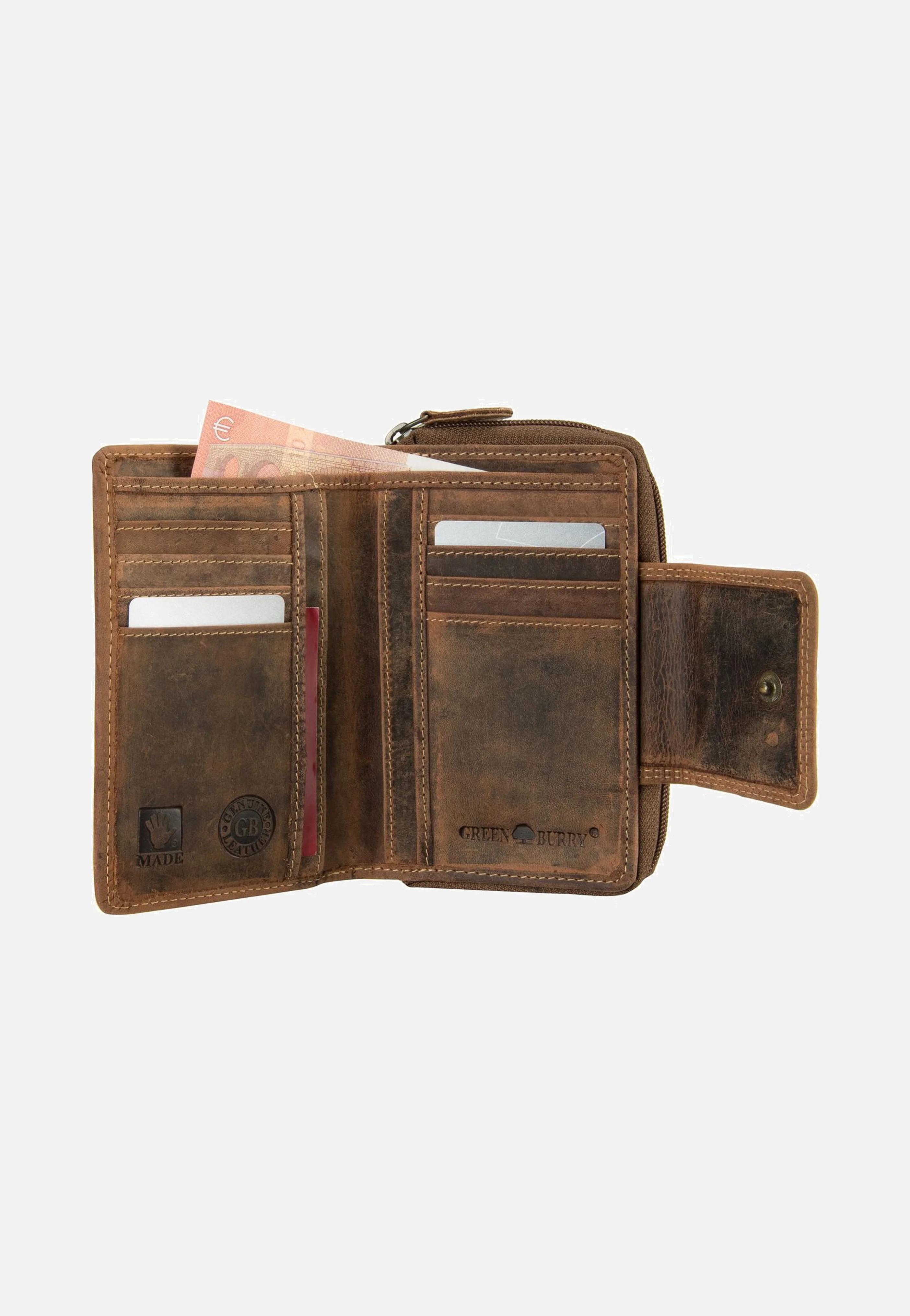 Vintage Sattelbraun - Portemonnaie - Image 3