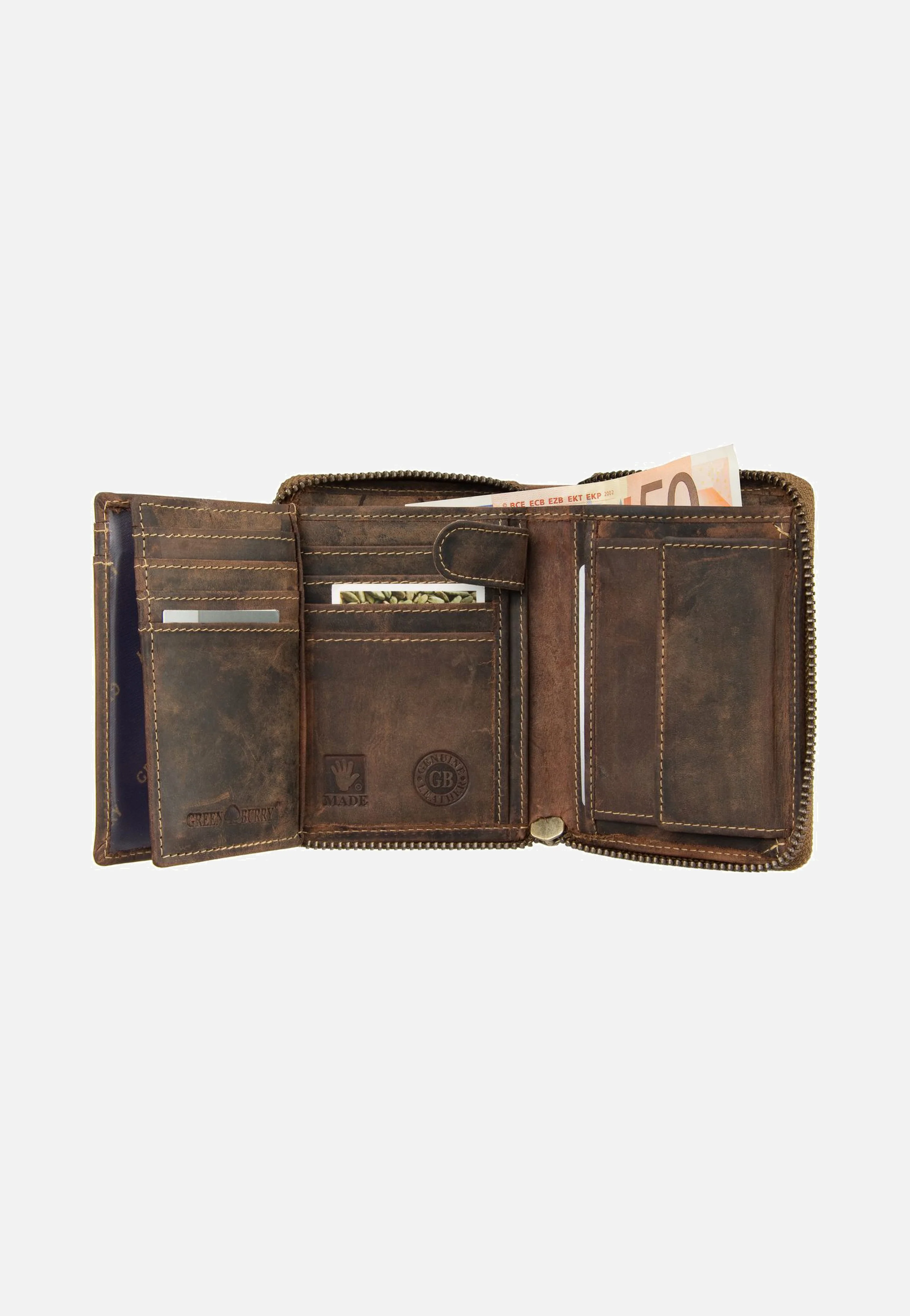 Vintage Sattelbraun - Portemonnaie - Image 3