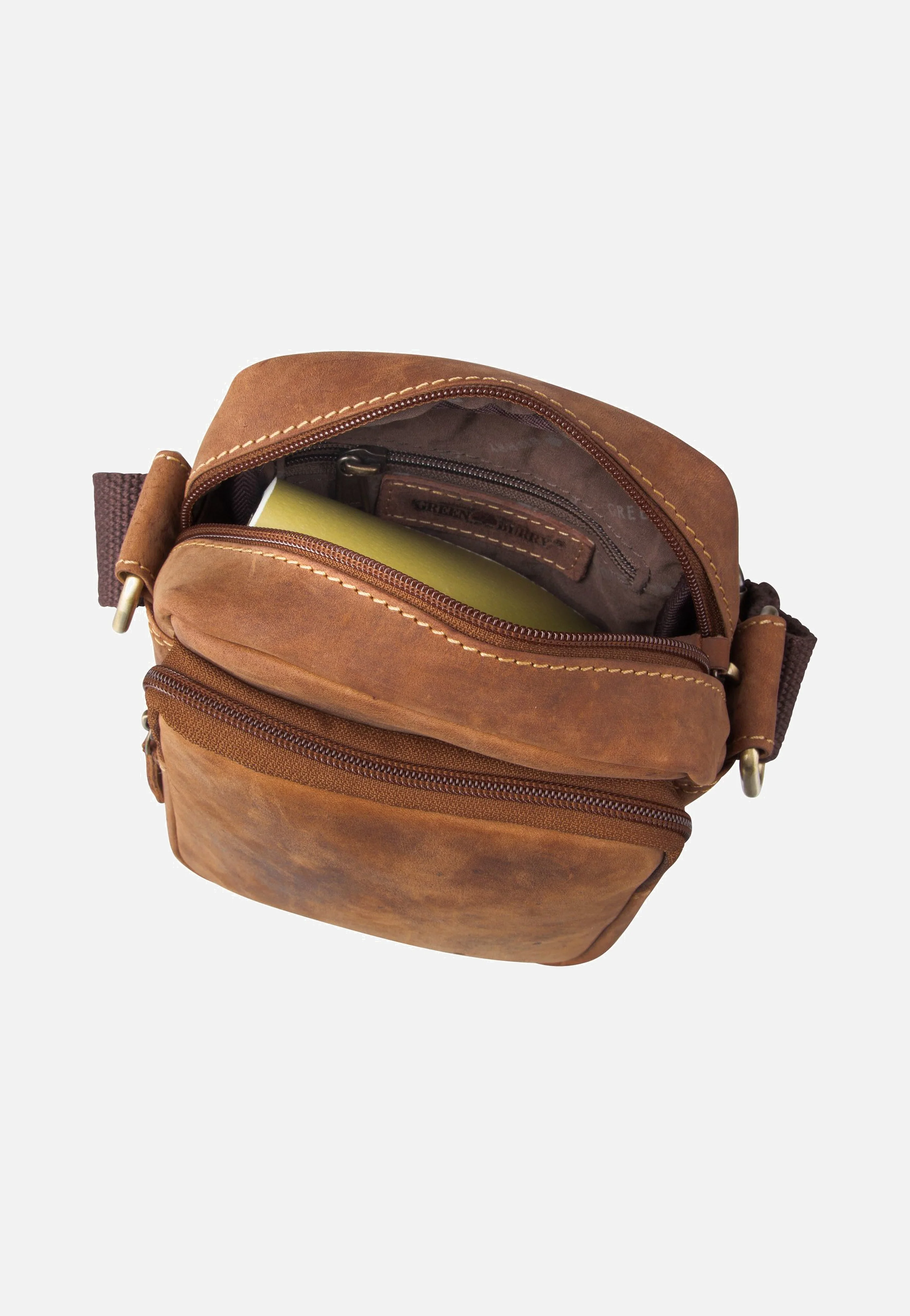 Vintage Travel 1611 Brown - Crossbody Bag - Image 4