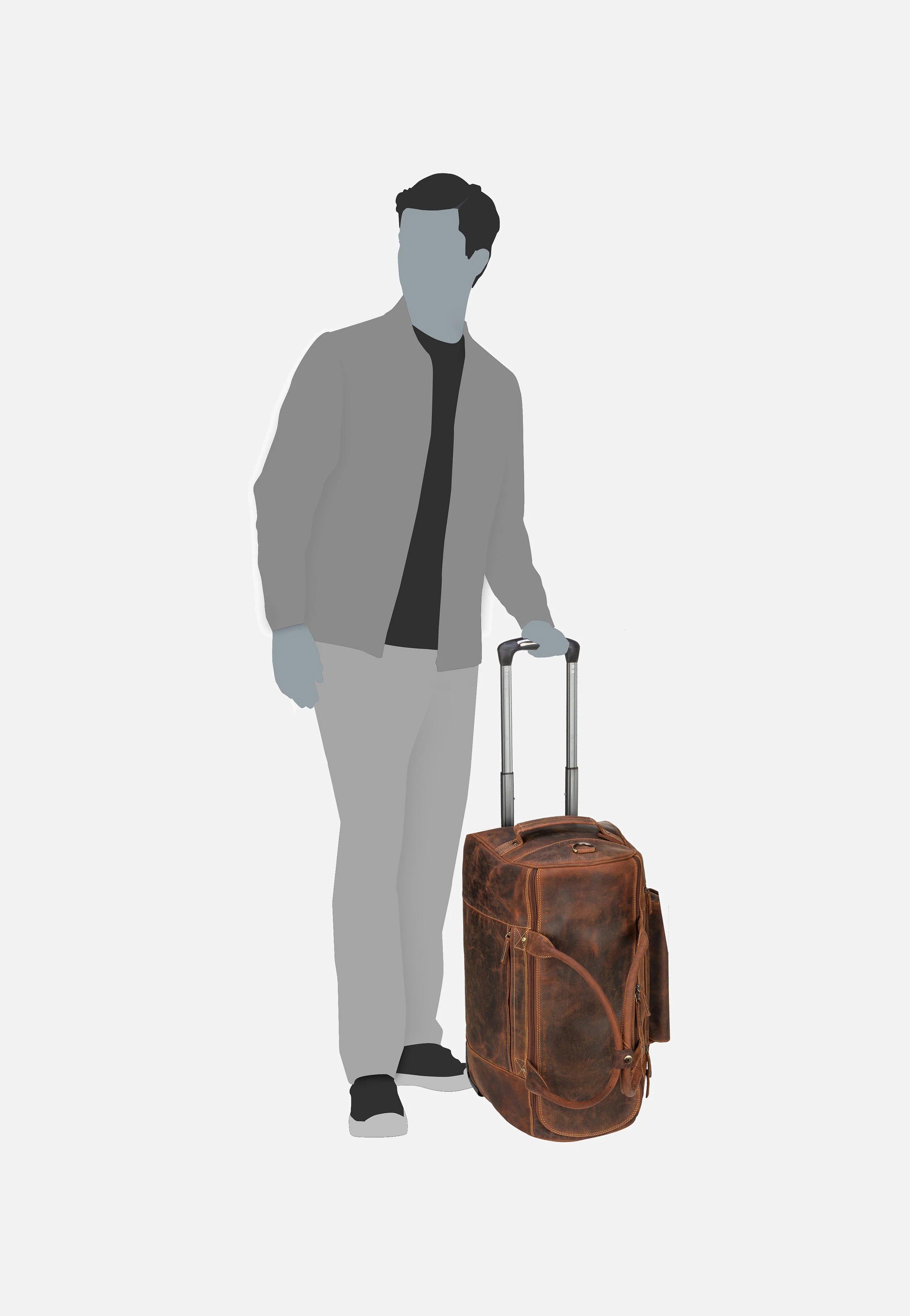 Vintage Traveller 1736 Sattelbraun - Travel Bag - Image 6