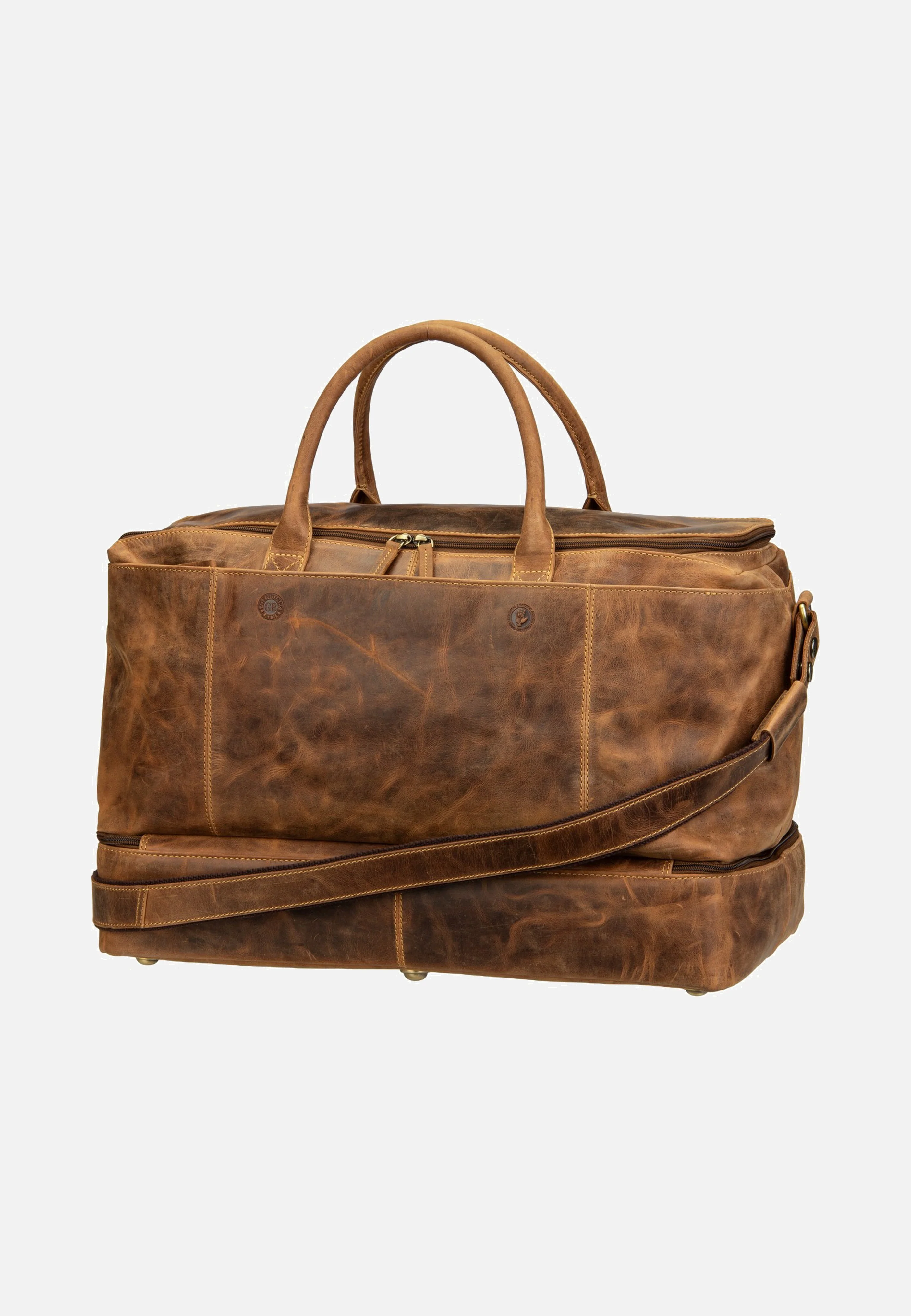 Vintage Traveller Leder Sattelbraun - Weekender - Image 3