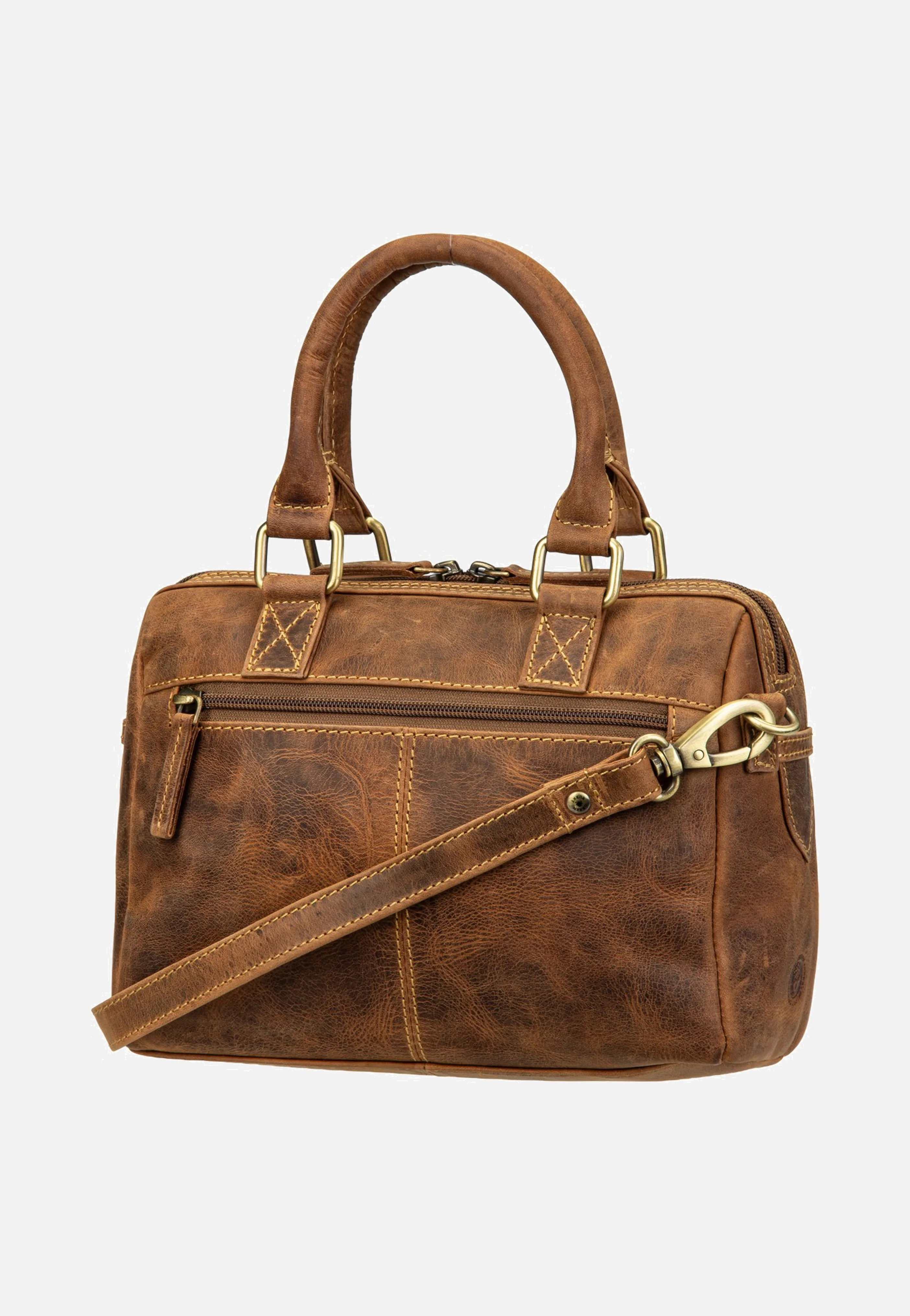 Vintage UmhÀngetasche 1445 Sattelbraun - Tote Bag - Image 3