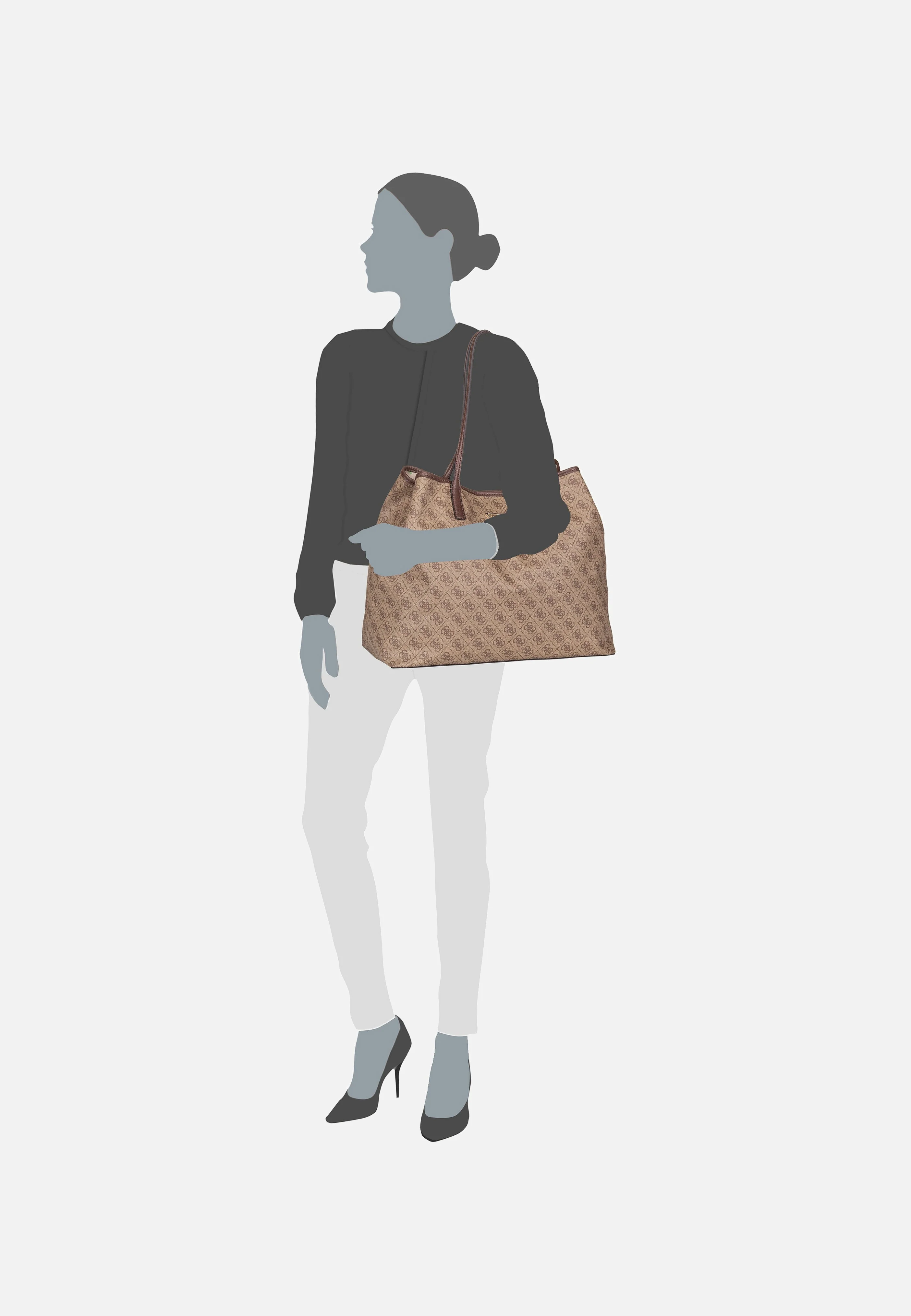 Eco Victtoria 2in1 Latte/Brown - Shopper - Image 10