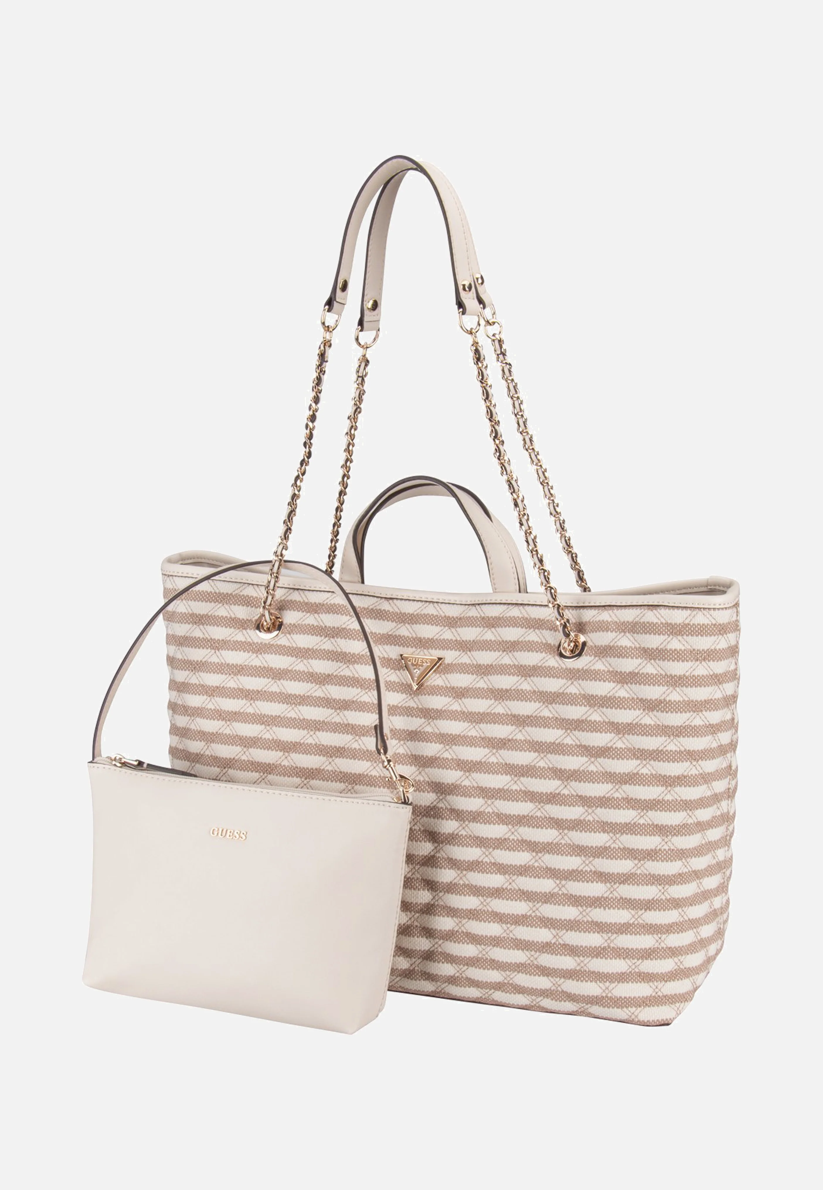 Giully II Large 2 In 1 Tote Taupe Multi - Shopper - Image 5
