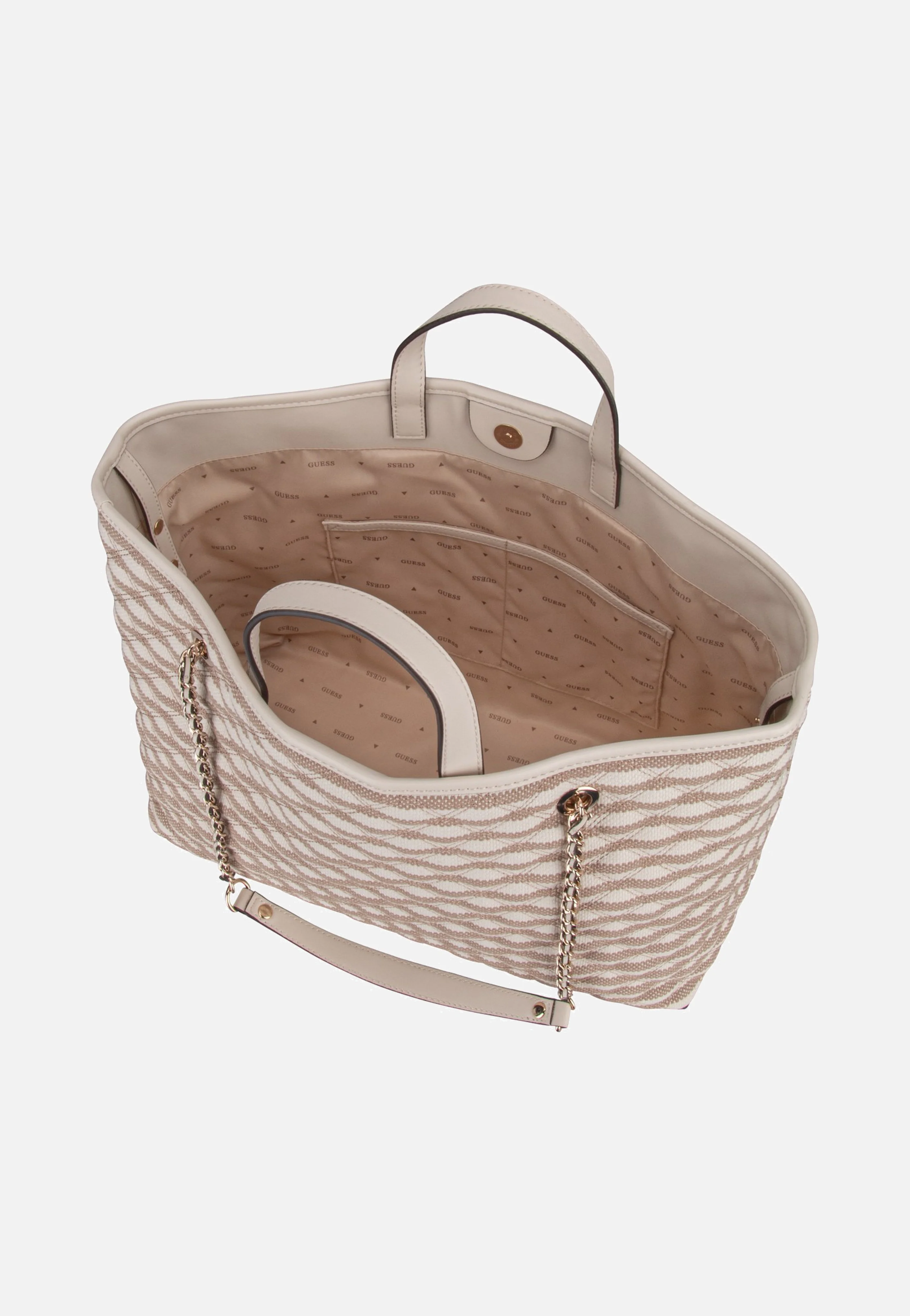 Giully II Large 2 In 1 Tote Taupe Multi - Shopper - Image 6