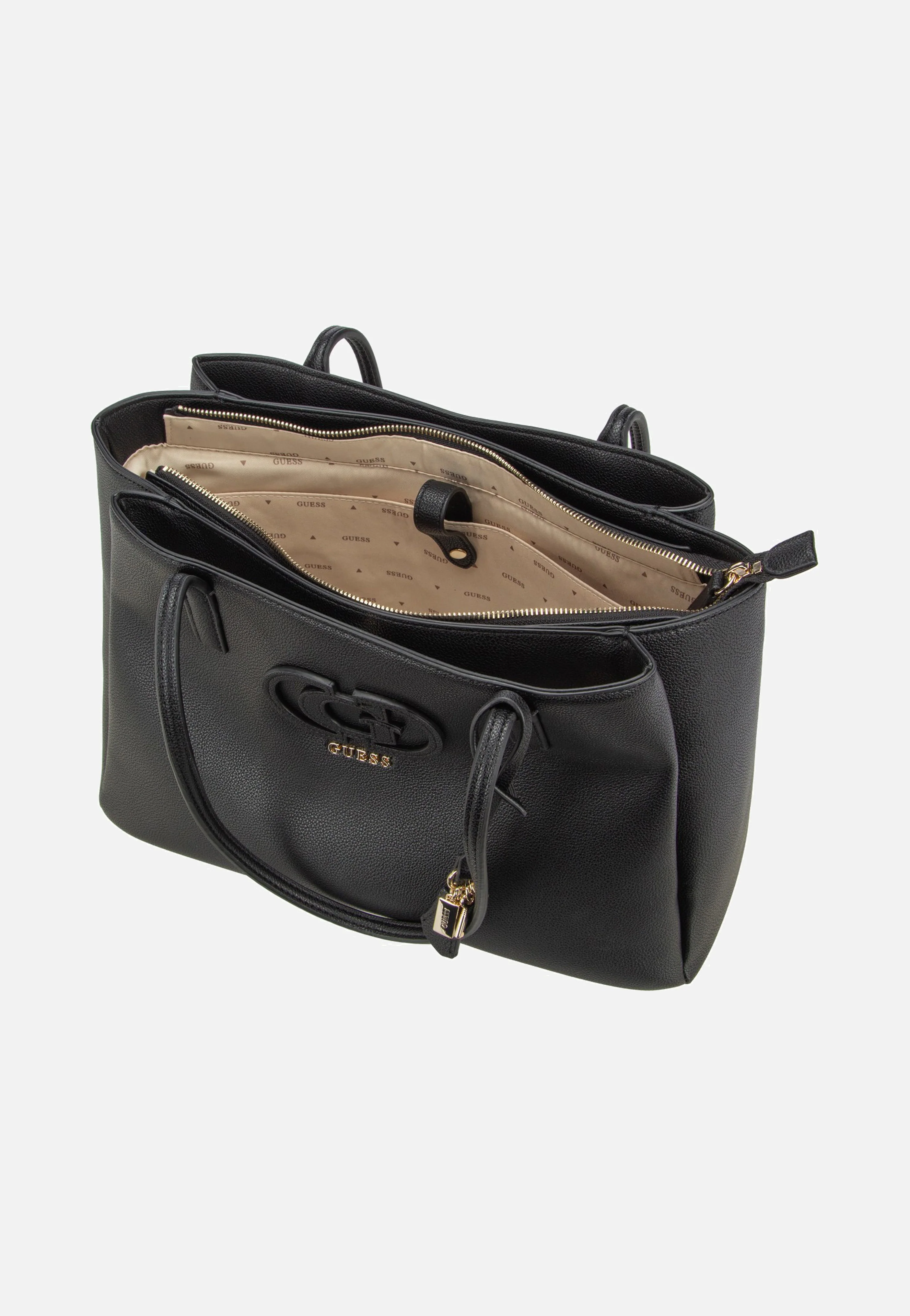 Isola Multi Comp Tote Black - Shopper - Image 5