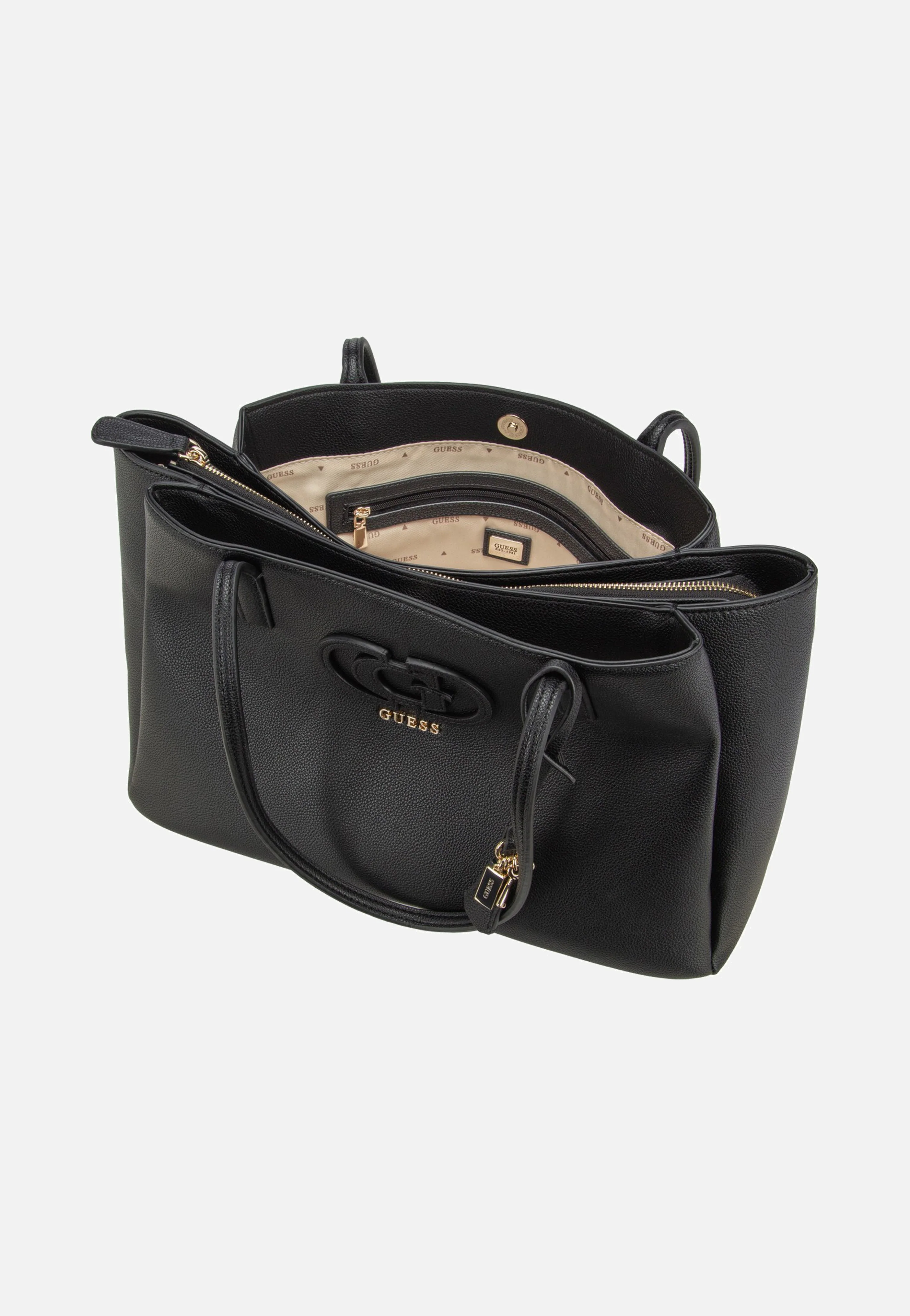 Isola Multi Comp Tote Black - Shopper - Image 6