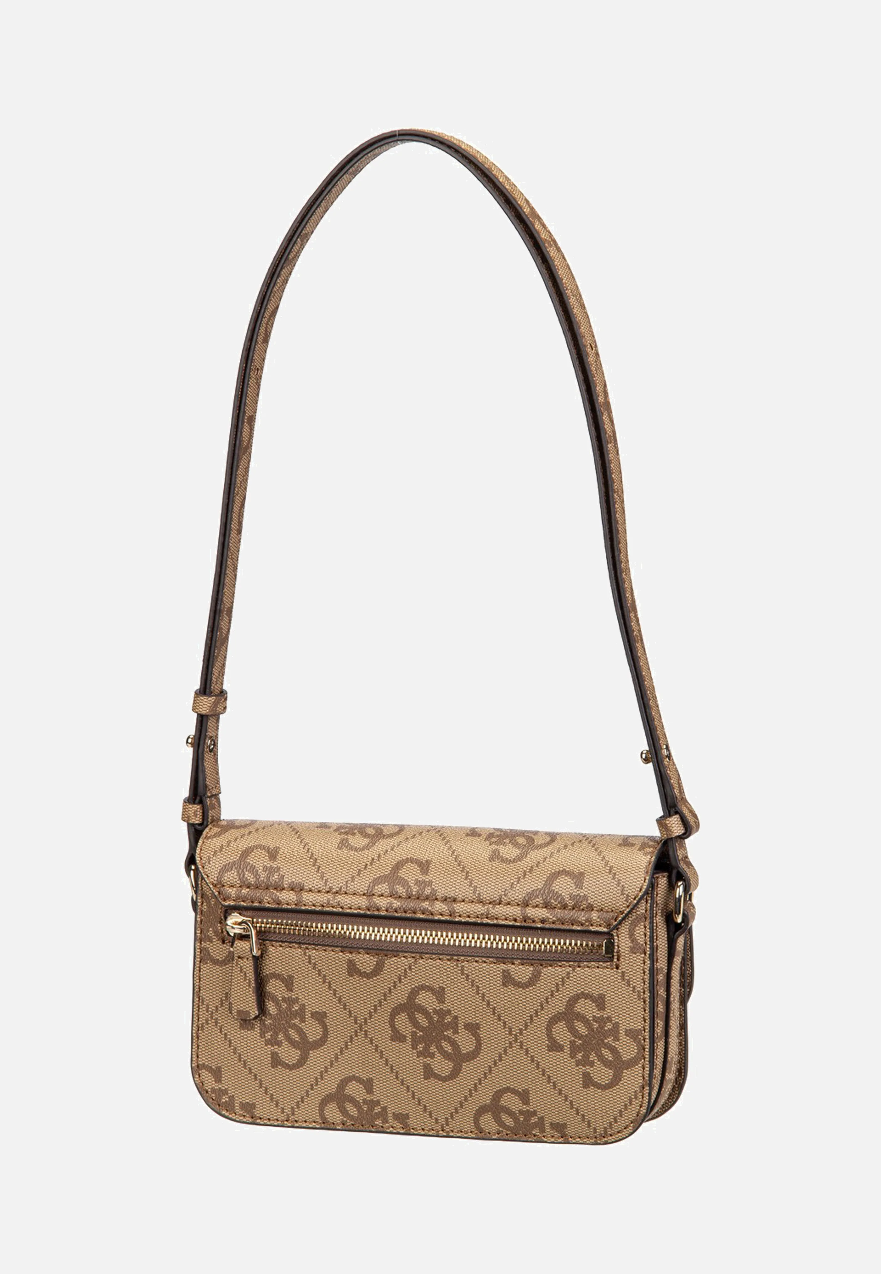Janie Logo Conv Xbody Flap Latte Logo - Crossbody Bag - Image 3