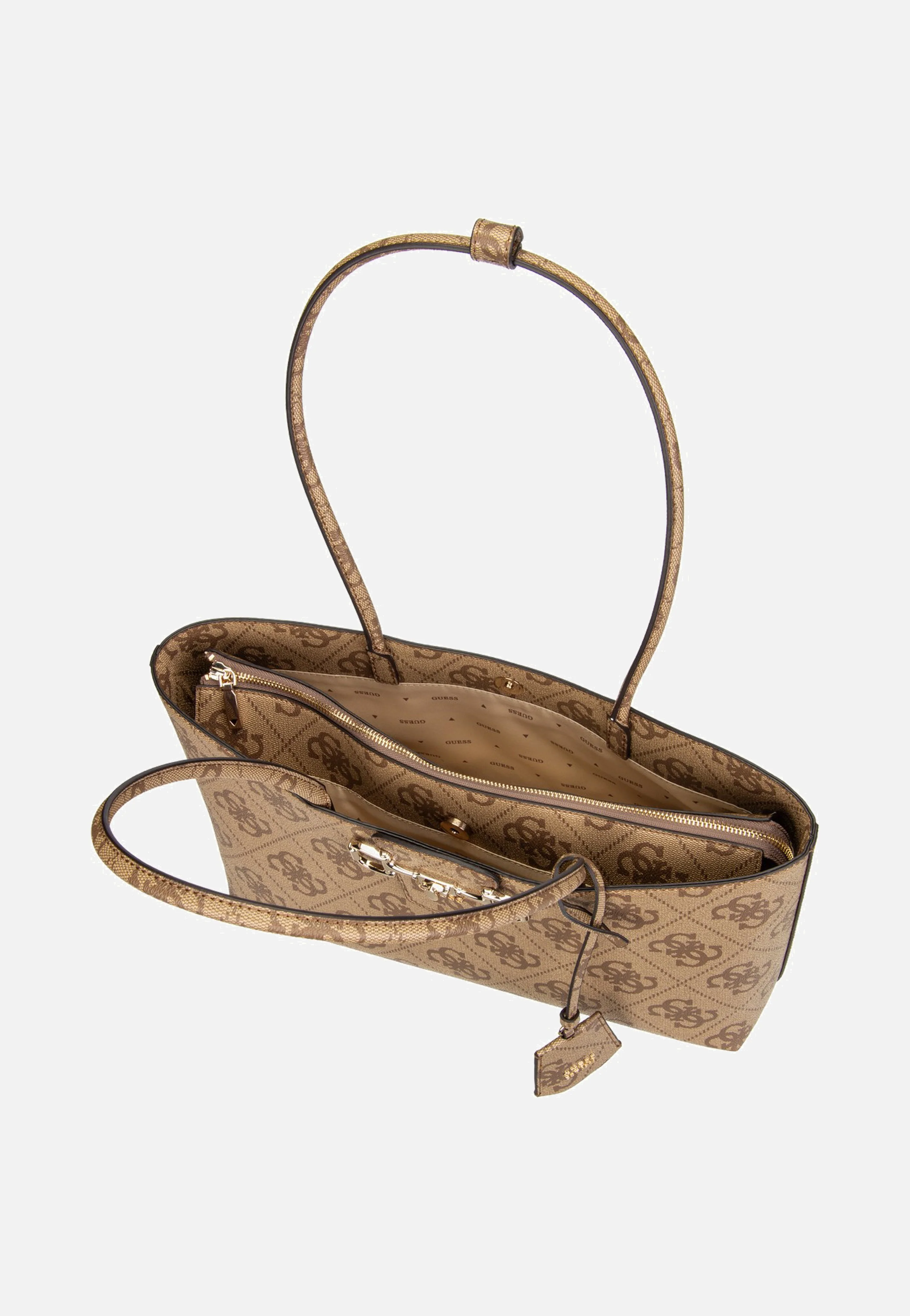Janie Logo Girlfriend Carryall Latte Logo - Shopper - Image 7