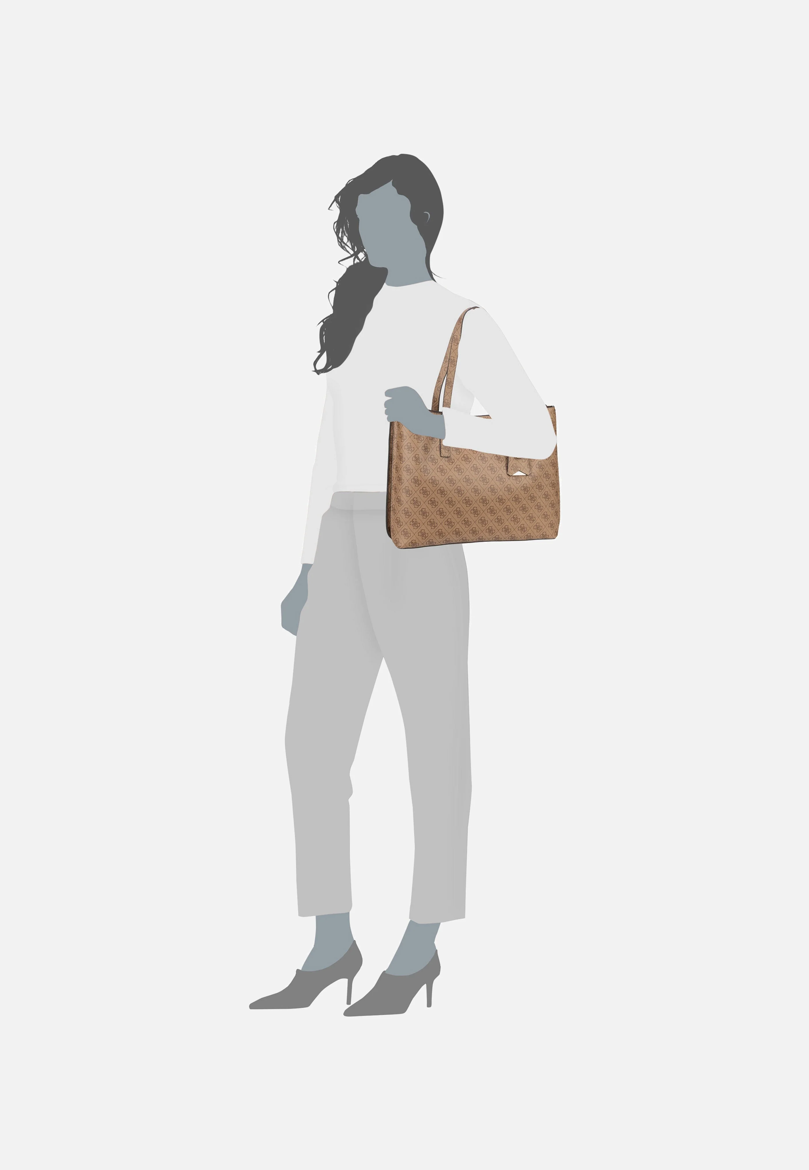 Meridian II Girlfriend TO 74230 Logo Latte - Shopper - Image 6