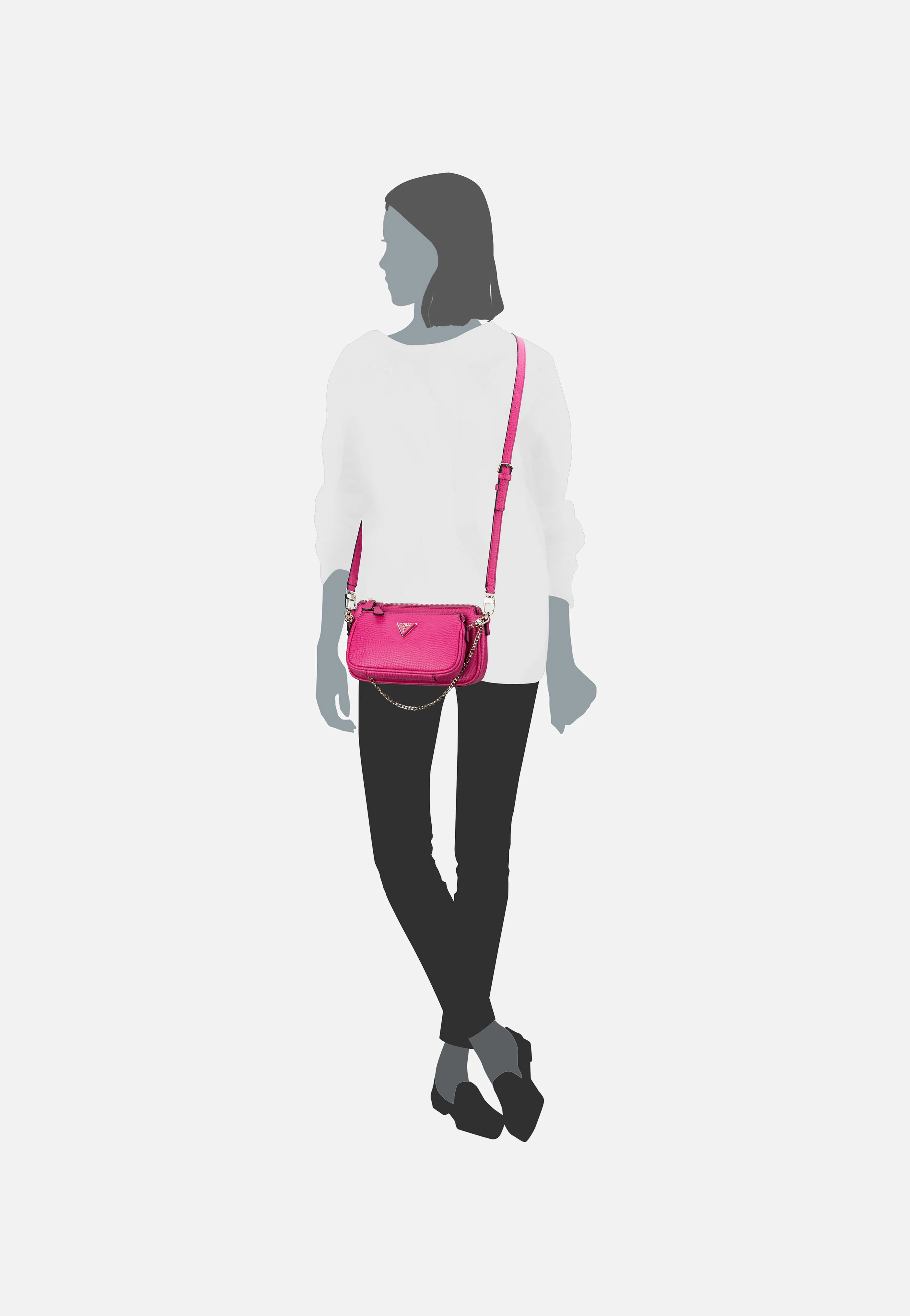 Noelle II Double Pouch CB 72710 Bone - Crossbody Bag - Image 7