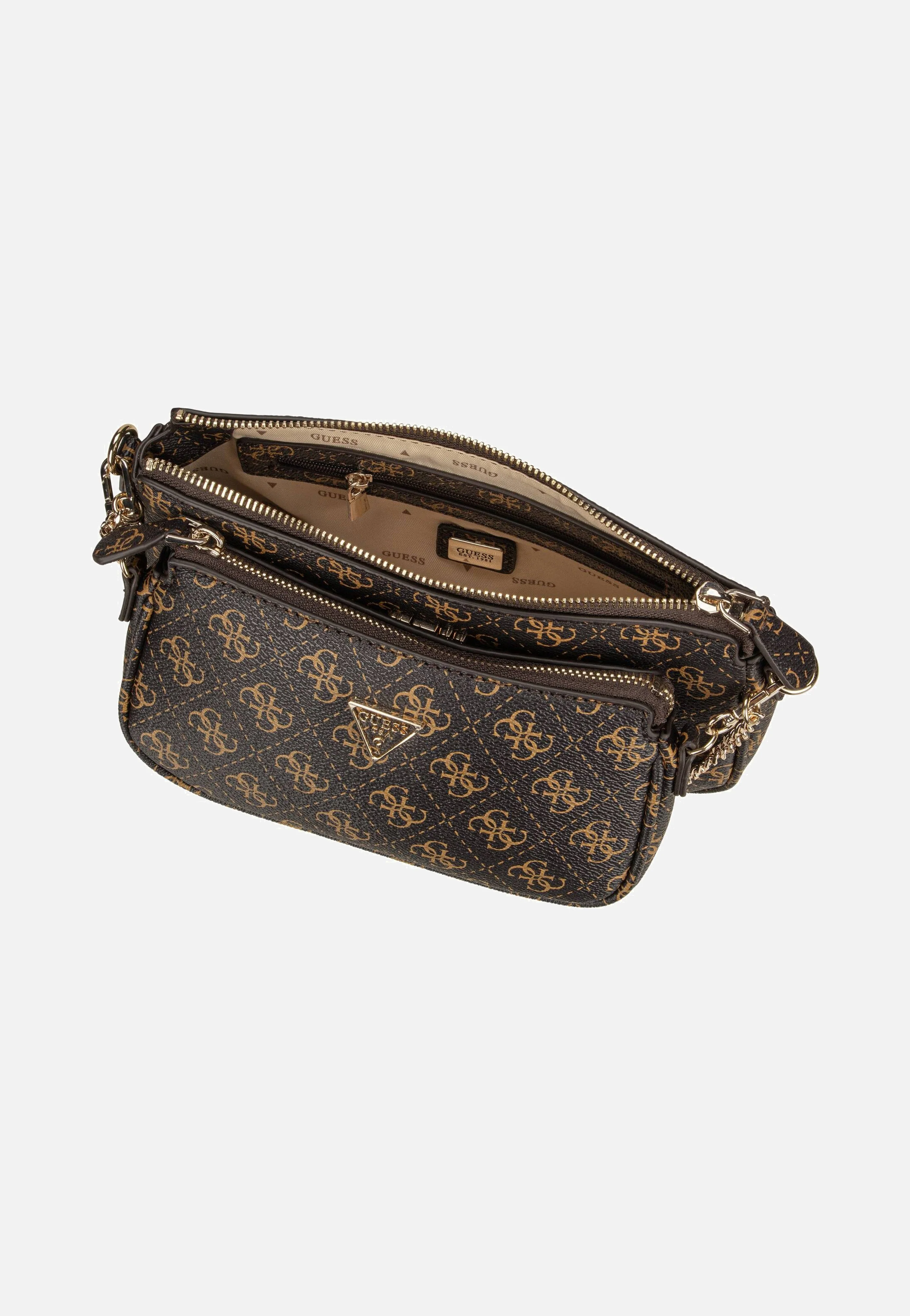 Noelle II Double Pouch CB 72710 Logo Brown - Crossbody Bag - Image 3