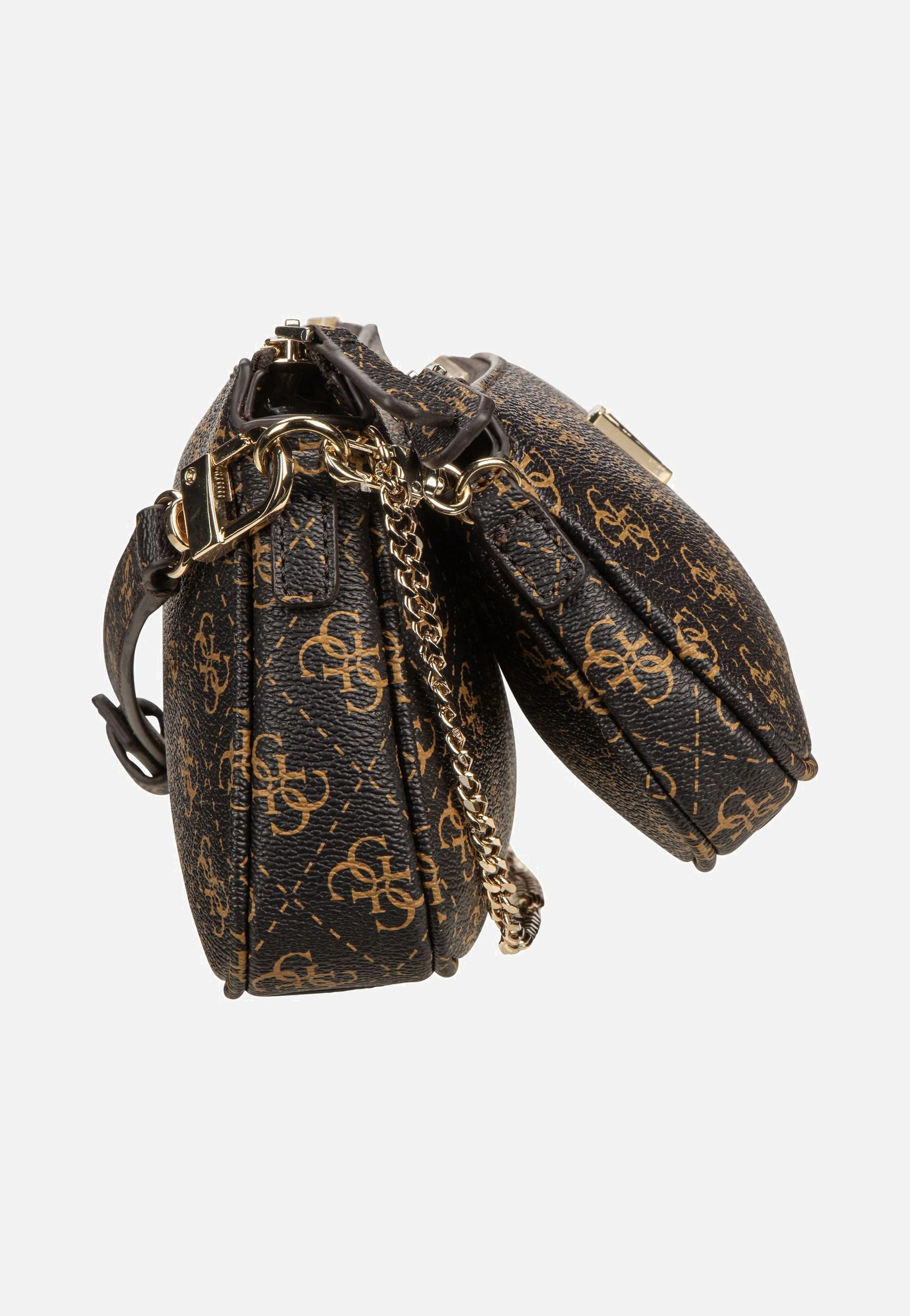 Noelle II Double Pouch CB 72710 Logo Brown - Crossbody Bag - Image 5