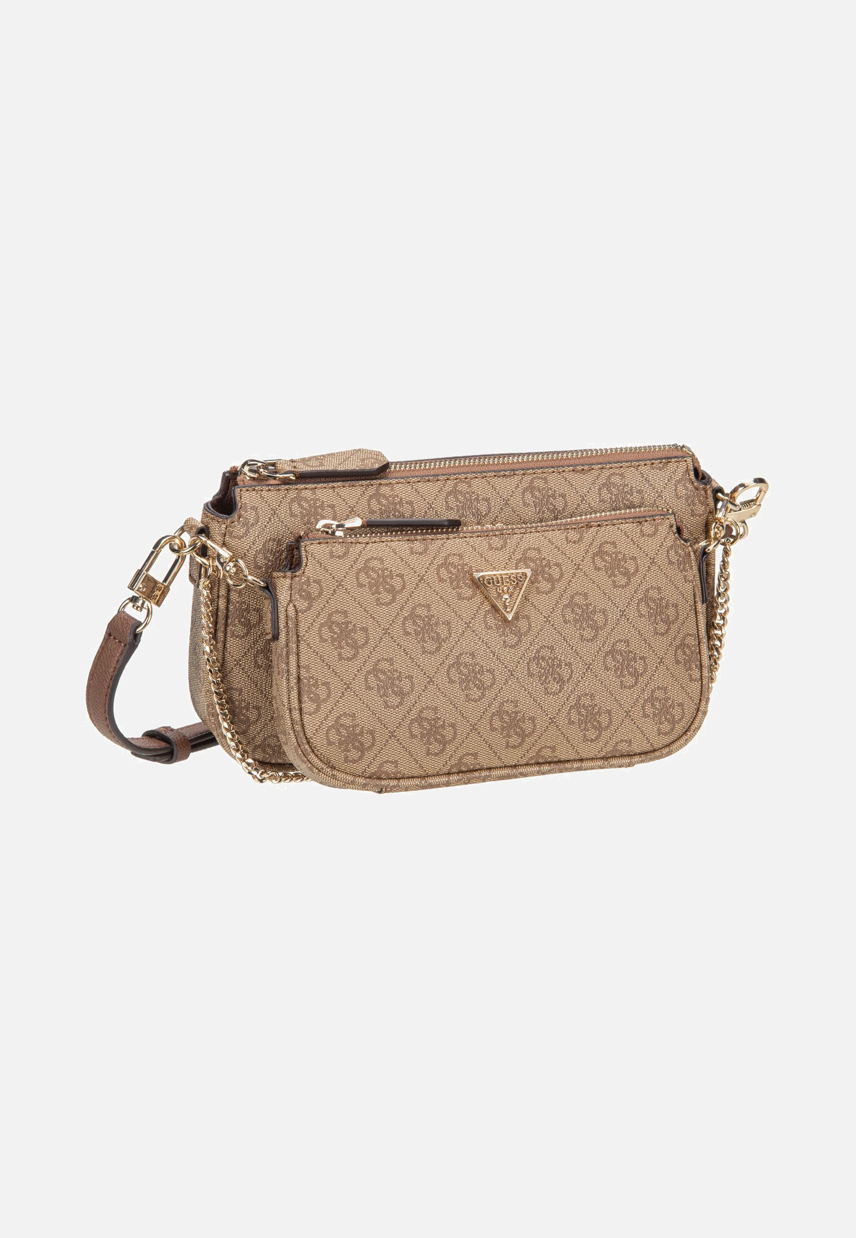Noelle II Double Pouch CB 72710 Logo Latte/Brown - Crossbody Bag - Image 2