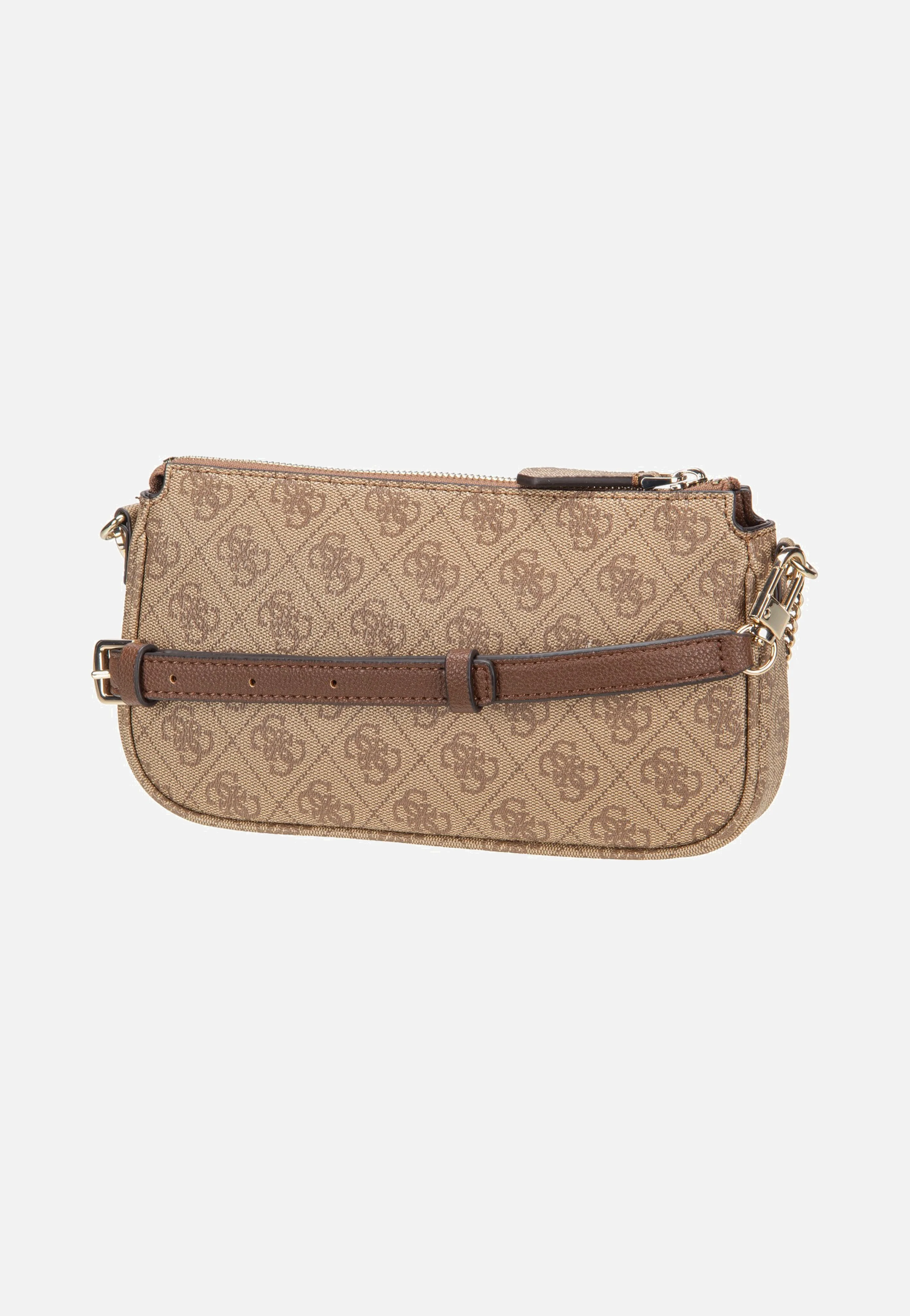 Noelle II Double Pouch CB 72710 Logo Latte/Brown - Crossbody Bag - Image 4