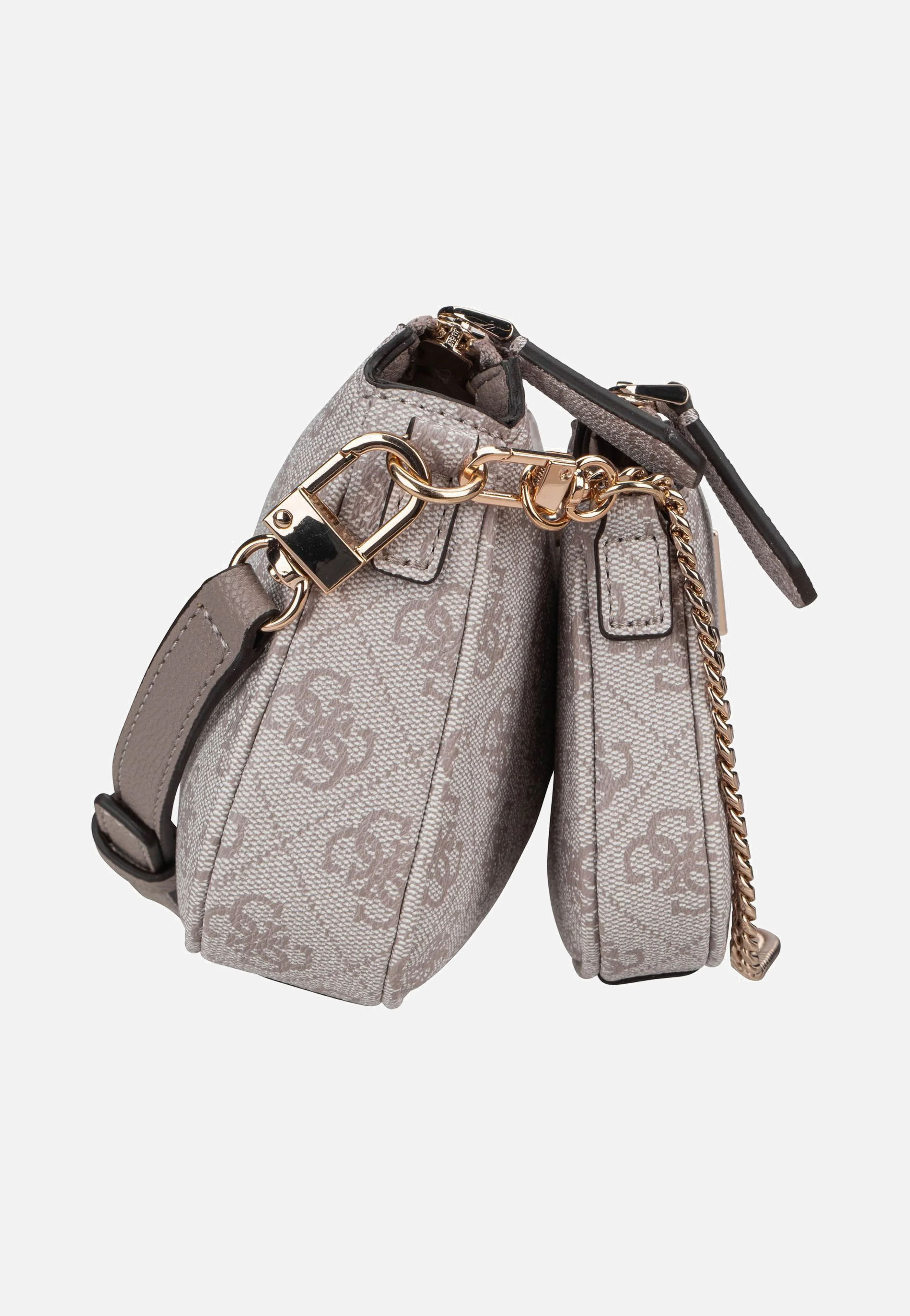 Noelle II Double Pouch CB Logo 72710 Dark Taupe - Crossbody Bag - Image 5