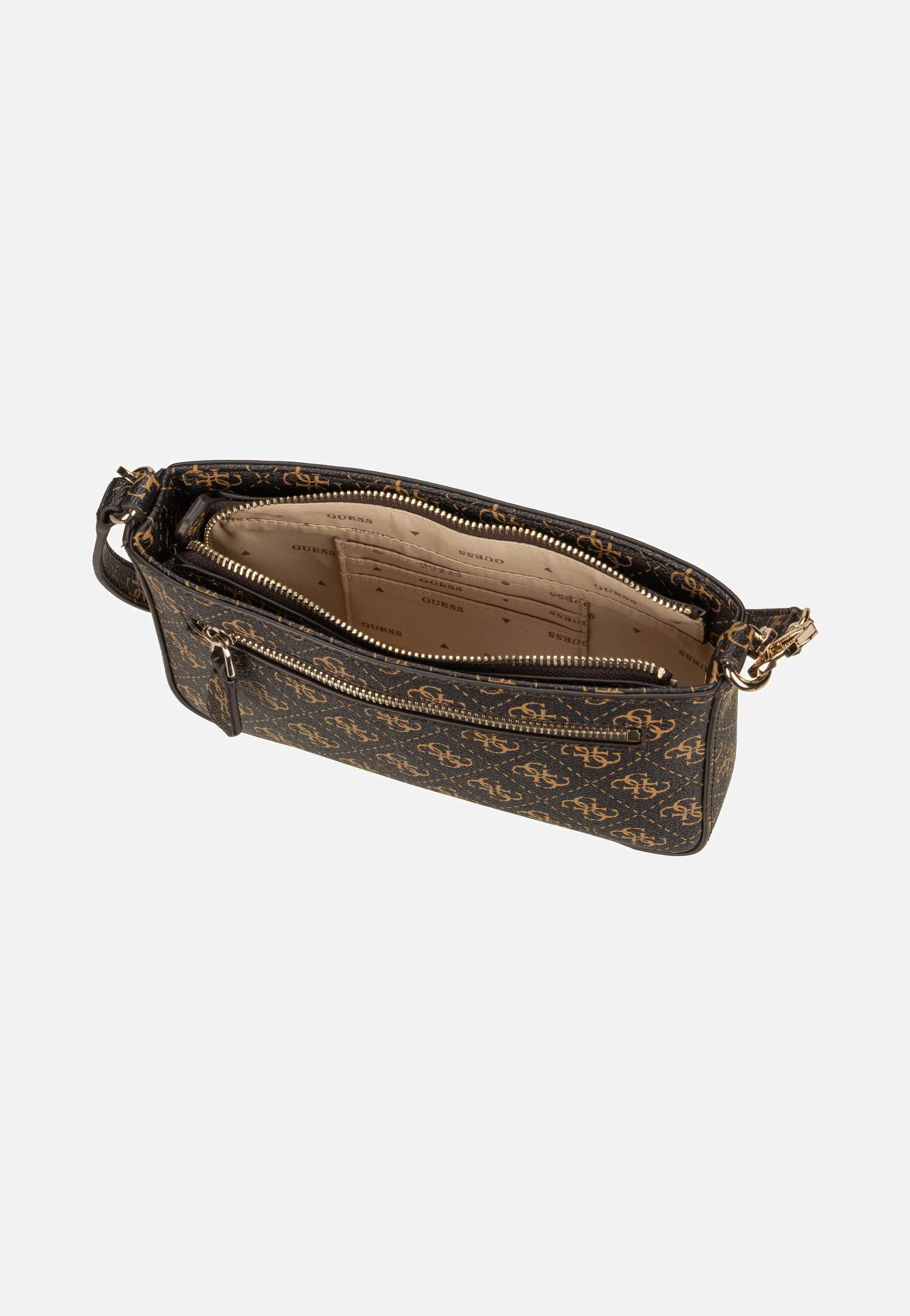 Noelle II Mini Top Zip SHB 72720 Logo Brown - Umhängetasche - Image 3