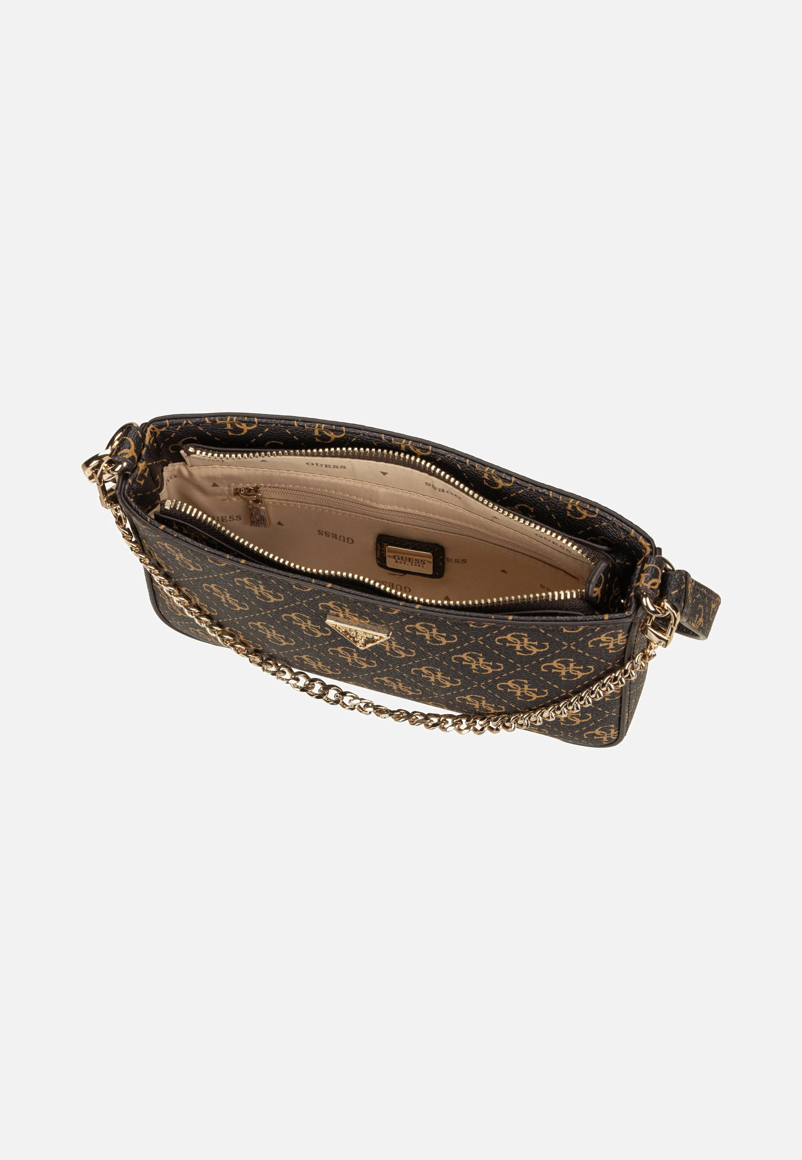 Noelle II Mini Top Zip SHB 72720 Logo Brown - Umhängetasche - Image 4
