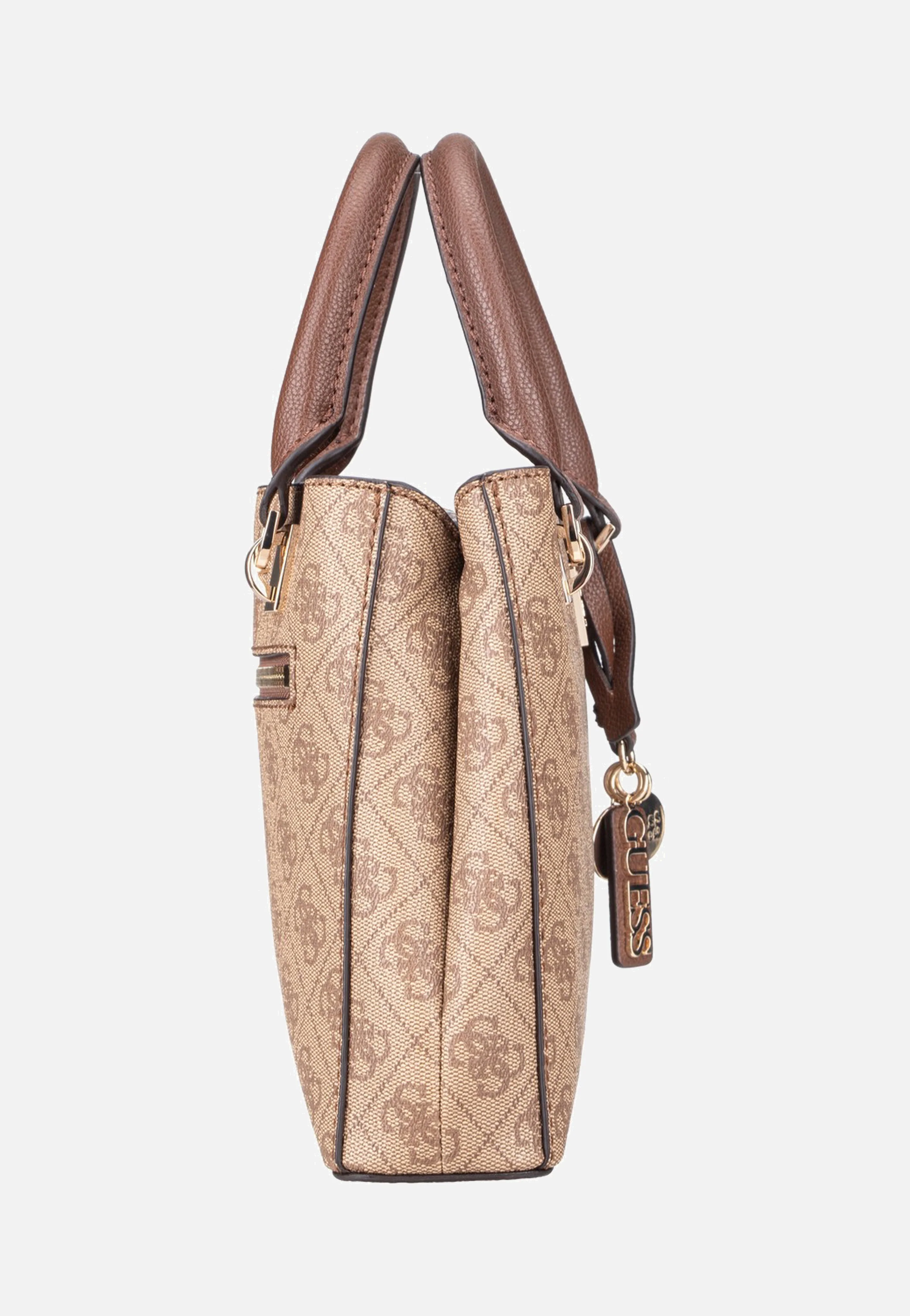 Noelle II Sml Multi Comp Latte Logo/Brown - Satchel - Image 4