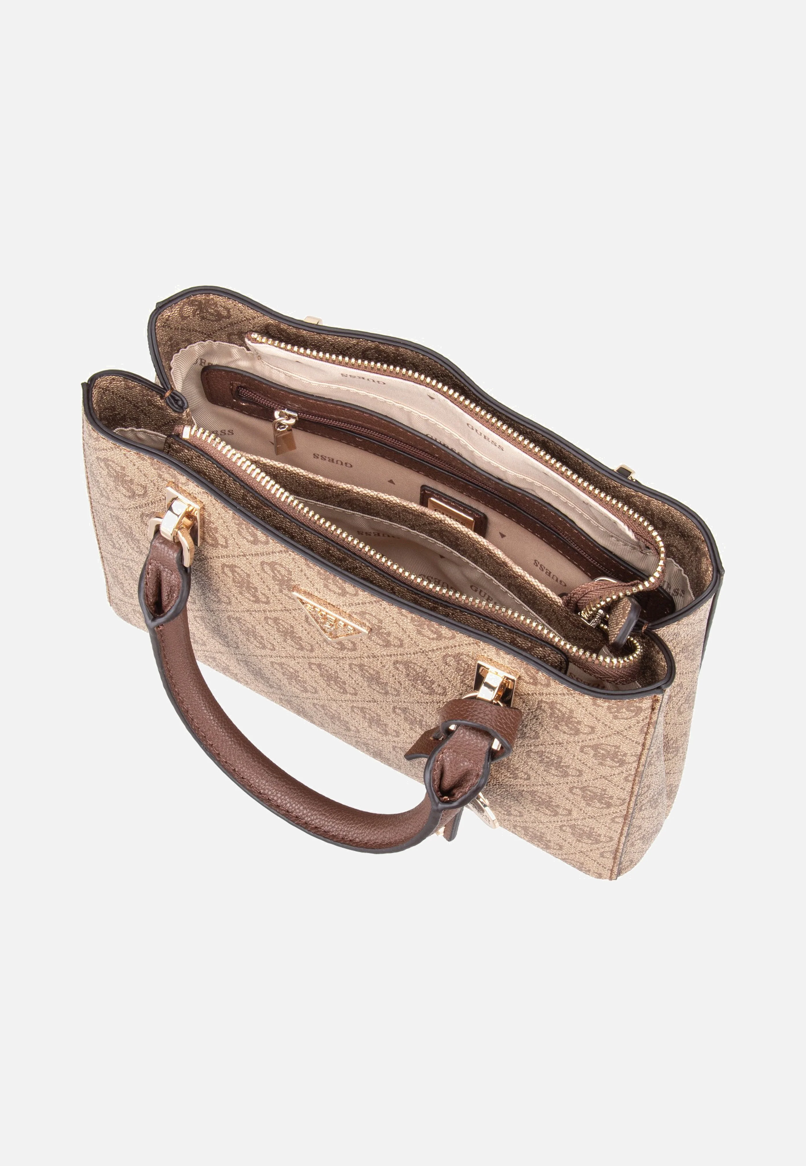 Noelle II Sml Multi Comp Latte Logo/Brown - Satchel - Image 5