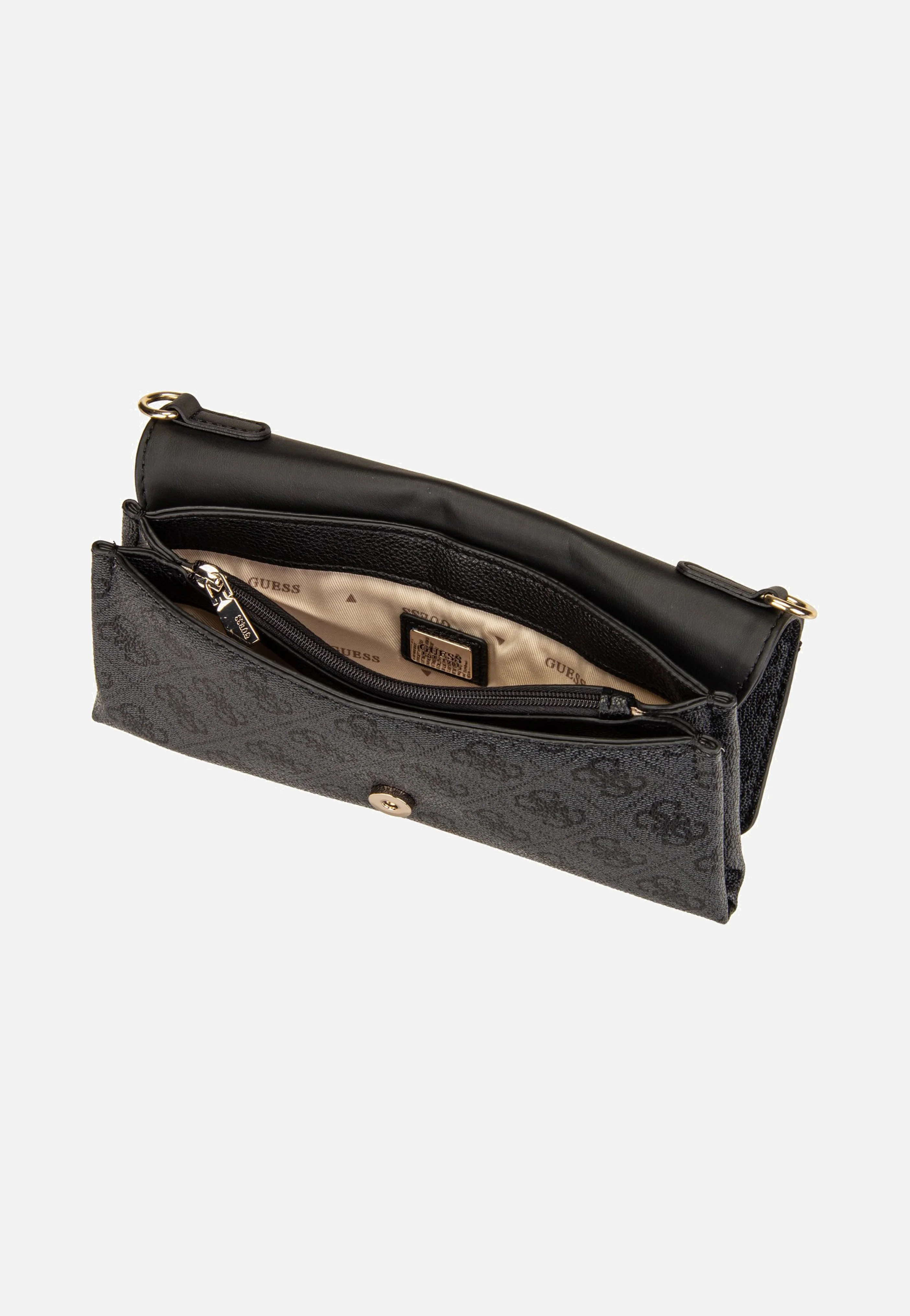 Noelle II Xbody Flap Organizer Coal Logo - Clutch - Image 5