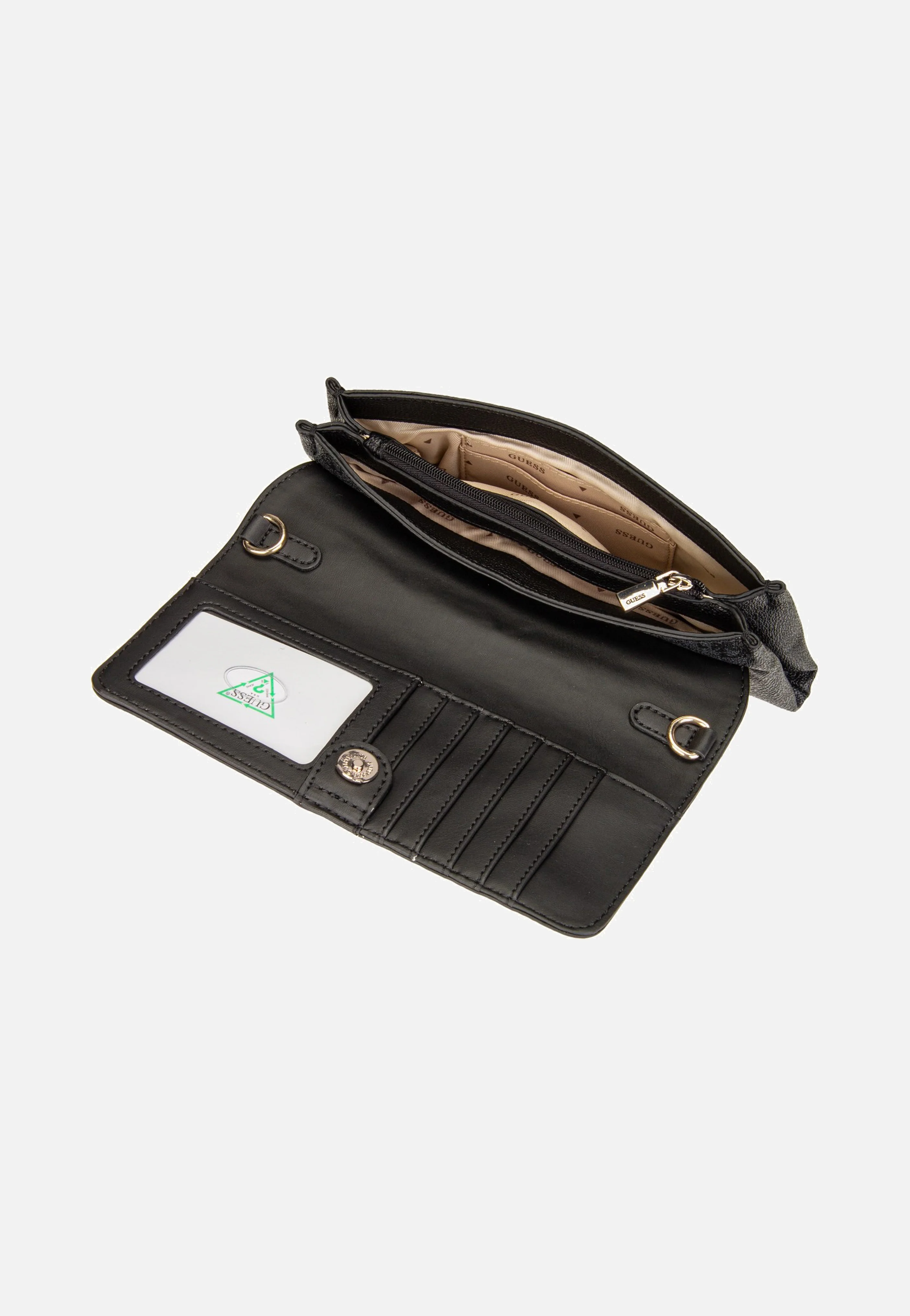 Noelle II Xbody Flap Organizer Coal Logo - Clutch - Image 6