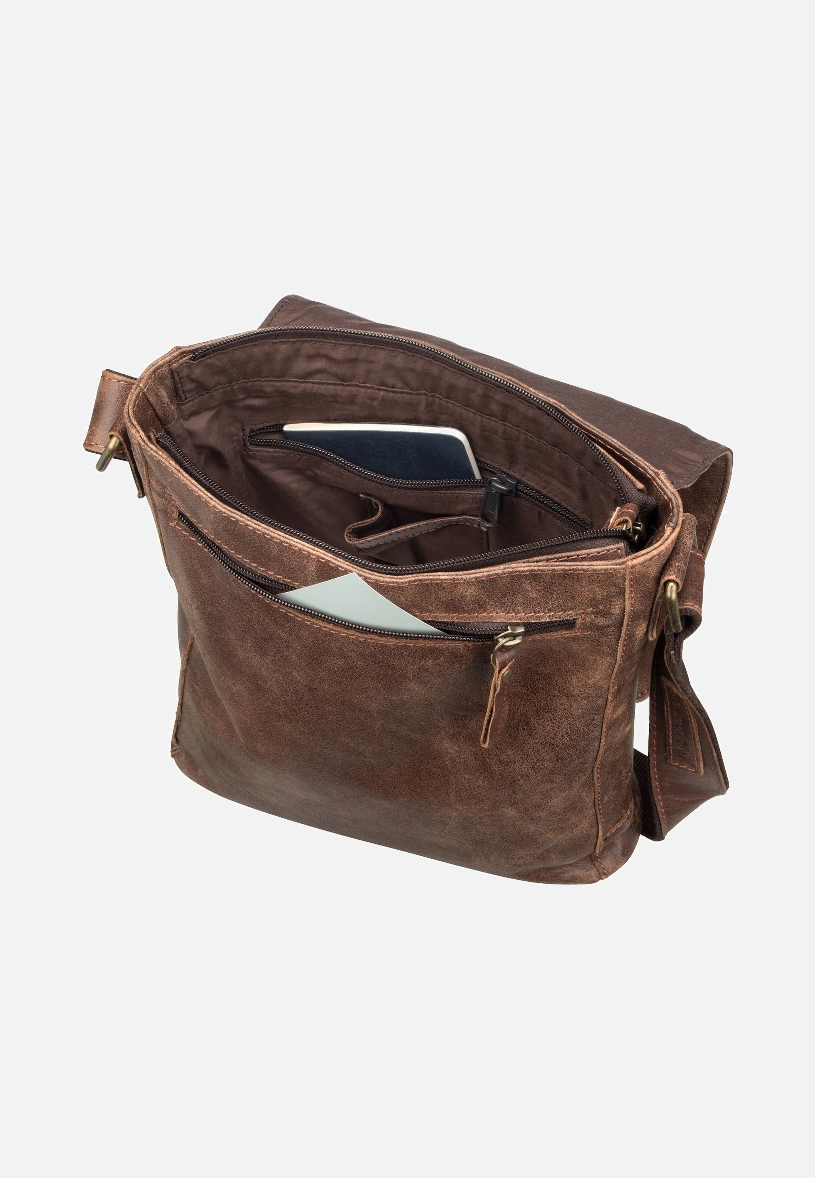 Crunchy 2182 hoch M Braun - Crossbody Bag - Image 3