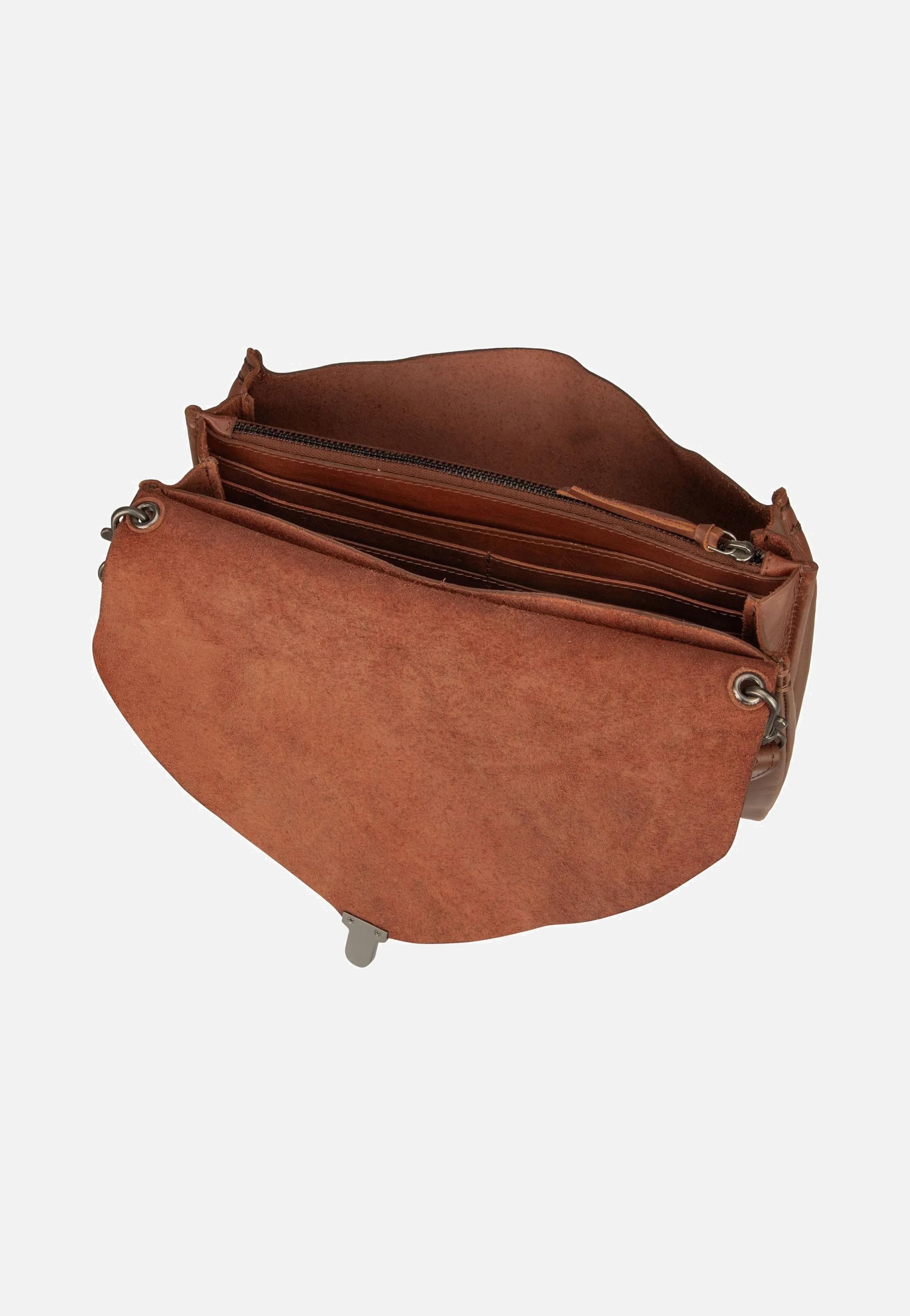 Fold Handbag Clutch L FO3 Cognac - Crossbody Bag - Image 3