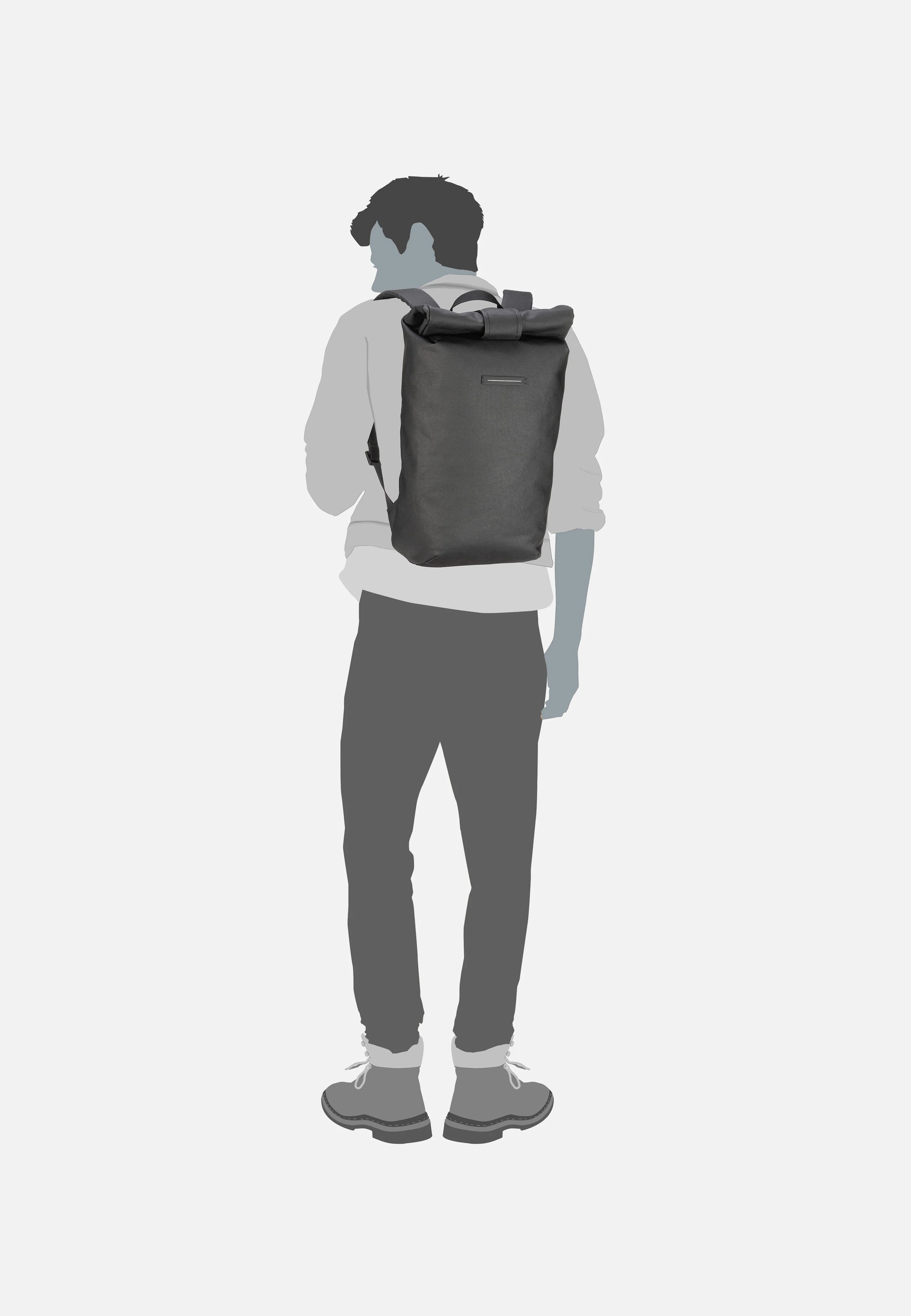 SoFo Rolltop Black - Rolltop Rucksack - Image 8